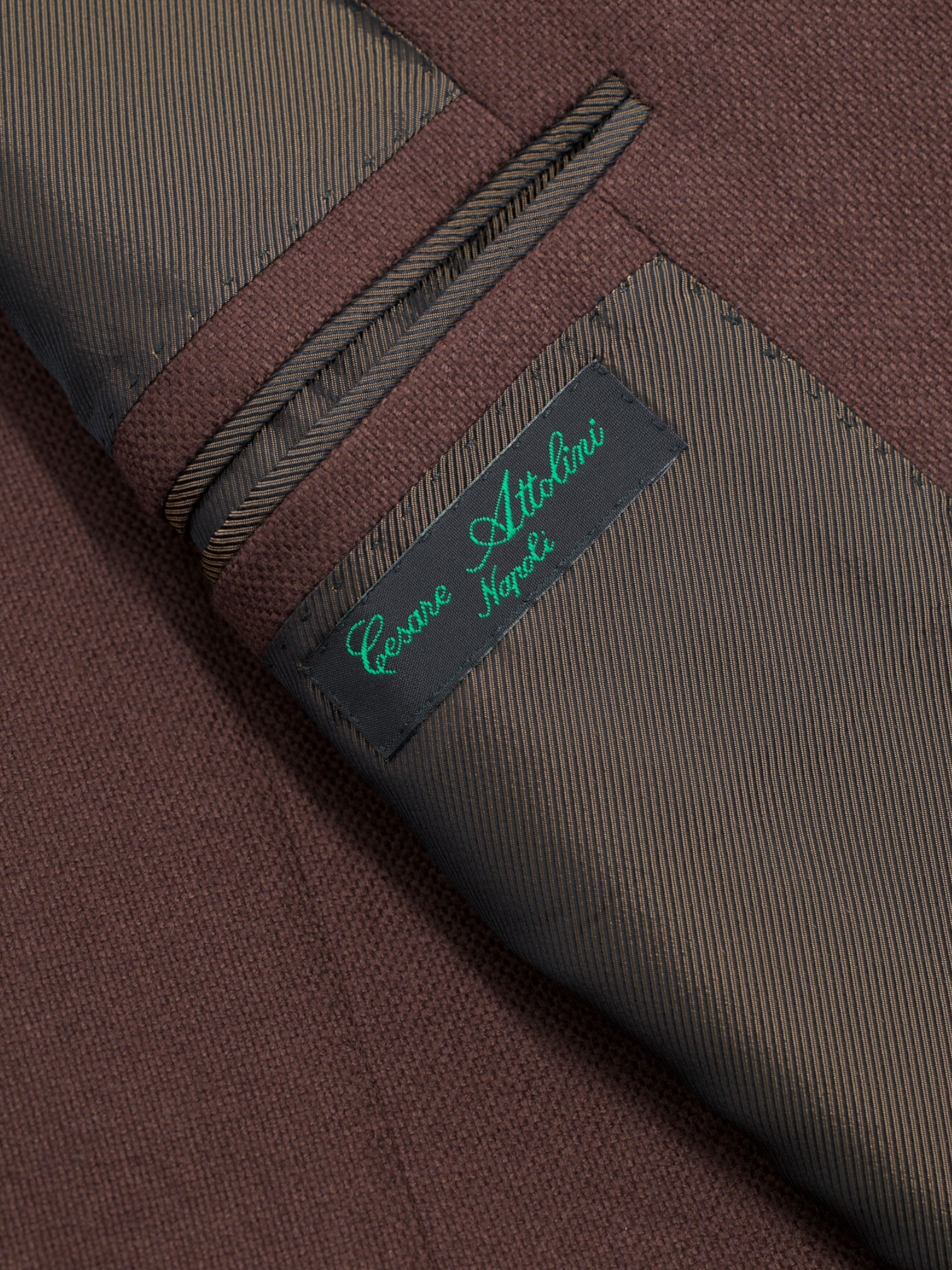 Cesare Attolini Castagne Brown Pure-Cashmere Patch-Pocket Jacket