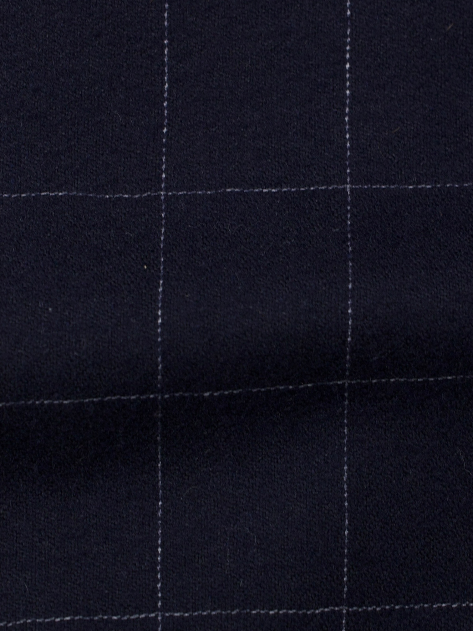 Brunello Cucinelli Navy Vintage Wool & Cashmere Windowpane Jacket