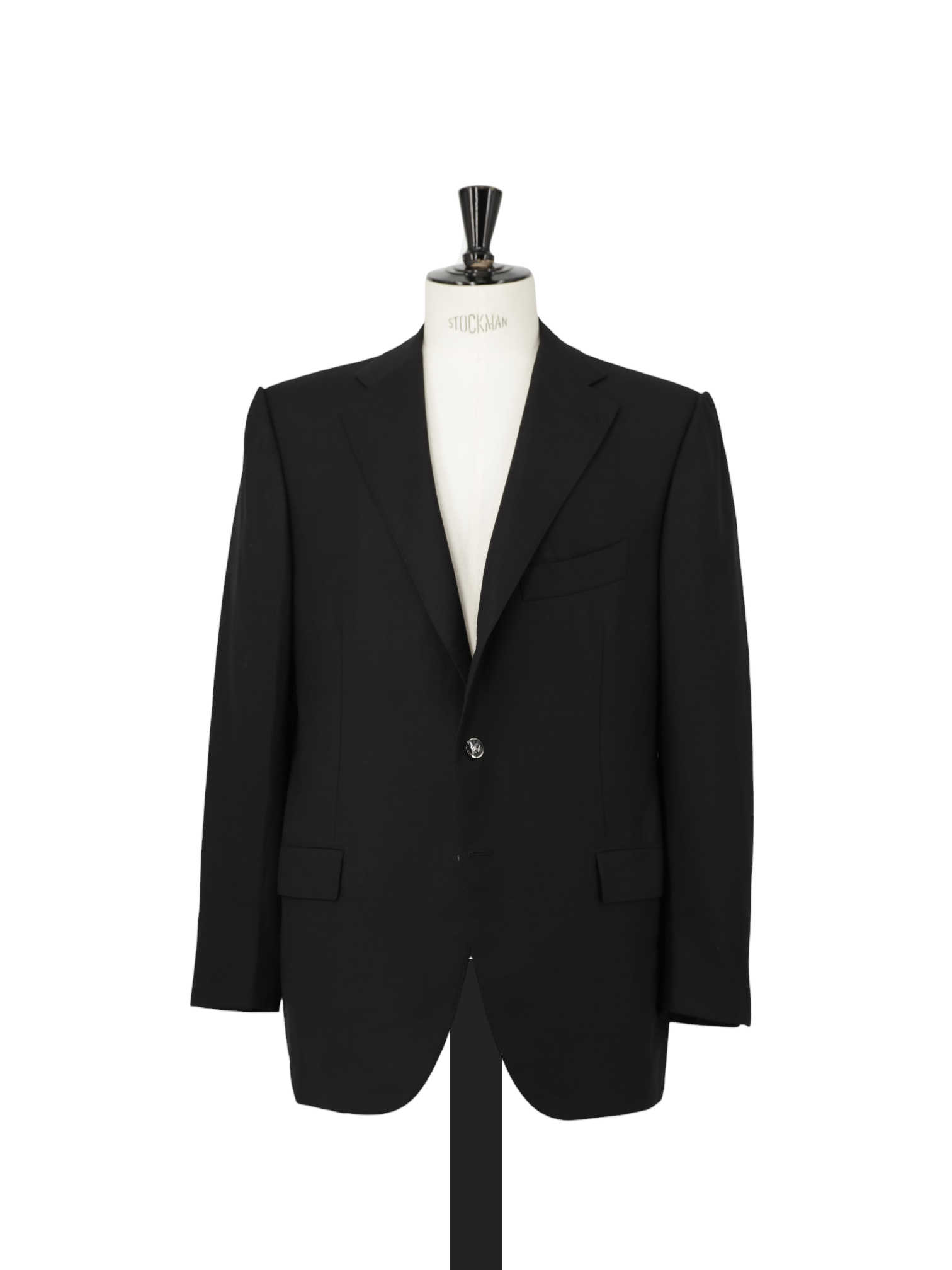 Cesare Attolini Black Super 130's Hopsack Blazer Jacket