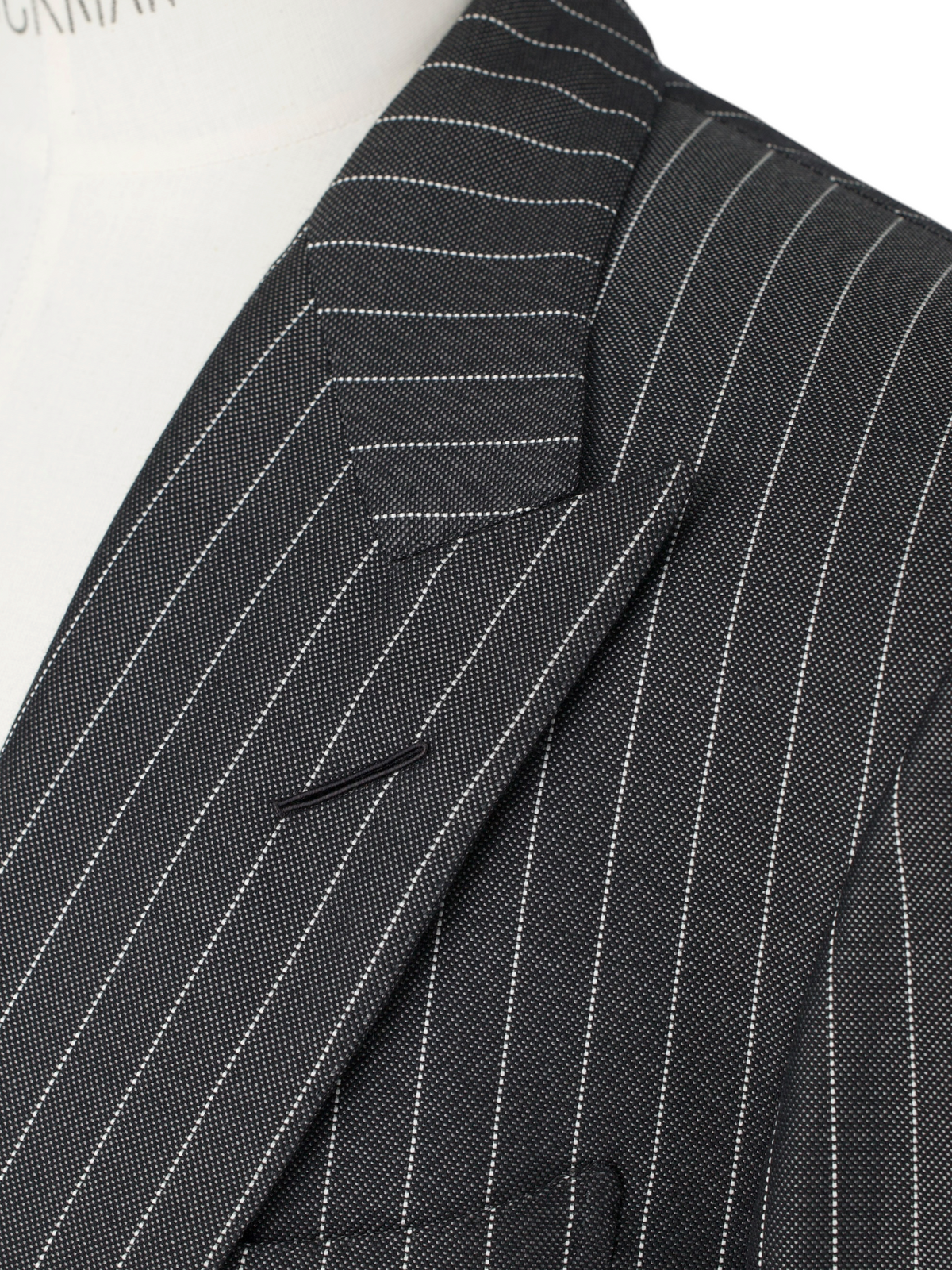 Tom Ford Grey Silk & Wool Pinstripe Windsor Suit