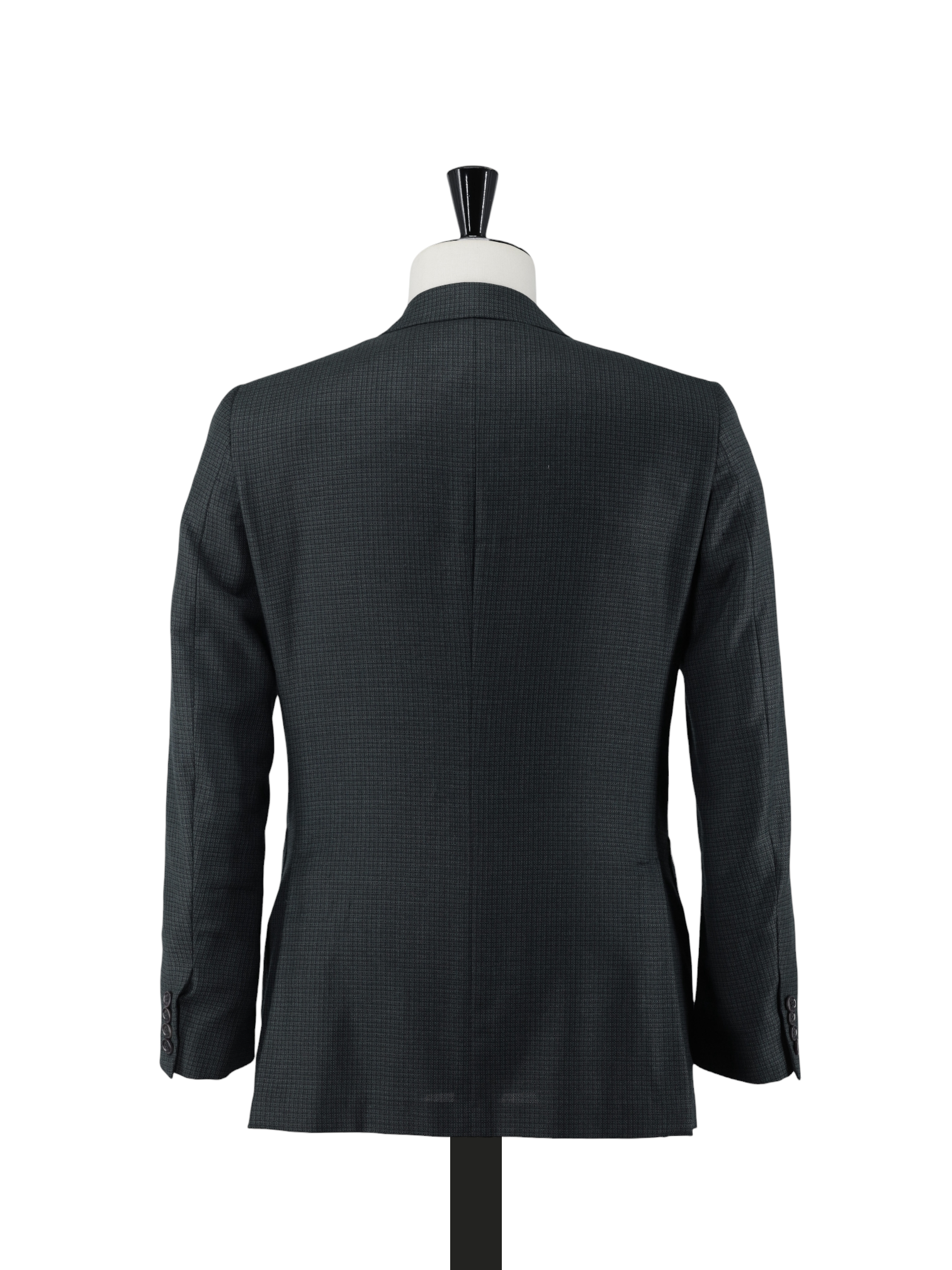 Ermenegildo Zegna Forest Green Fine-Wool Micro-Pattern Manhattan Jacket