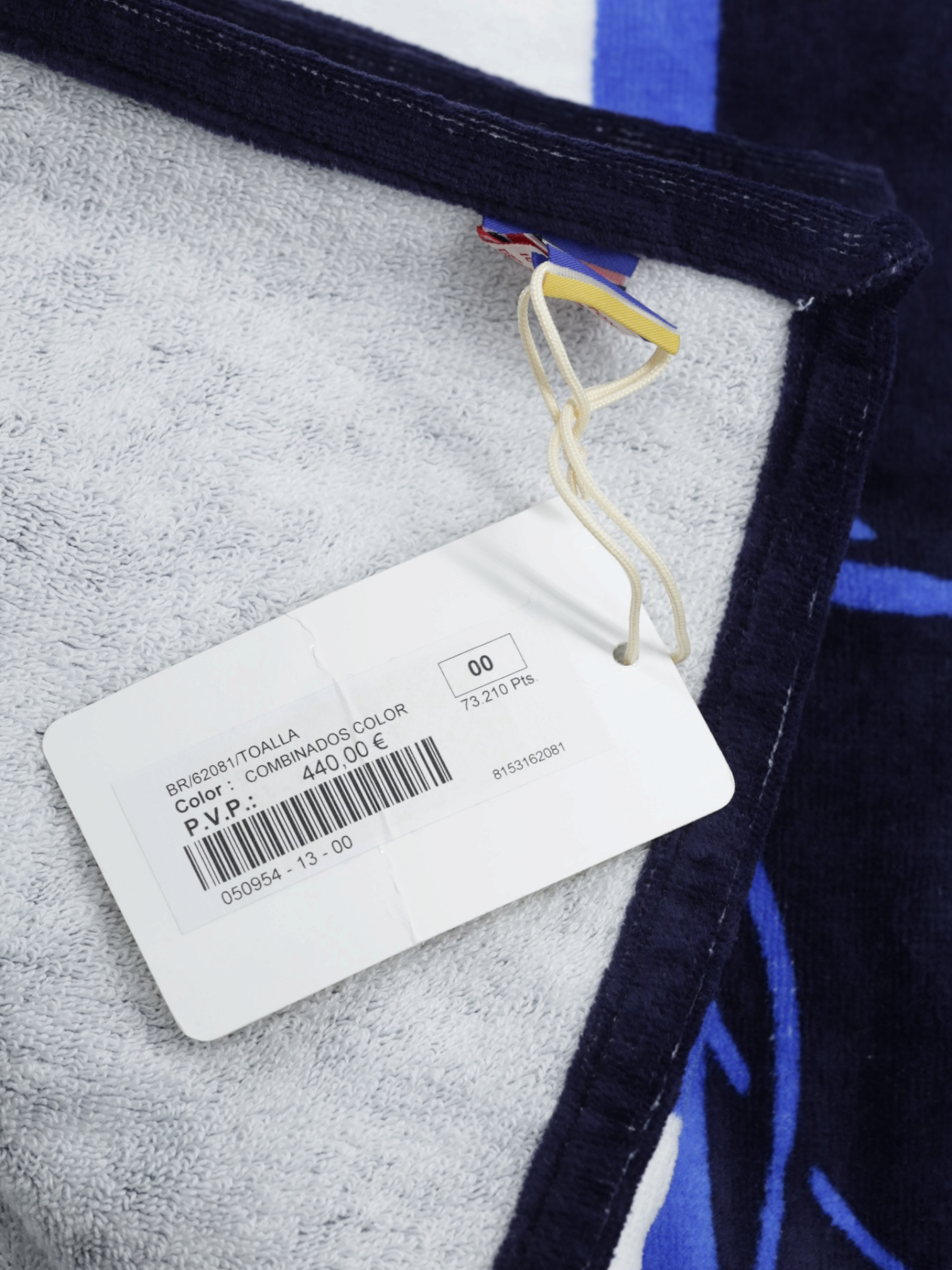 Brioni Blue & White Terry-Cotton Summer-Flâneur Towel