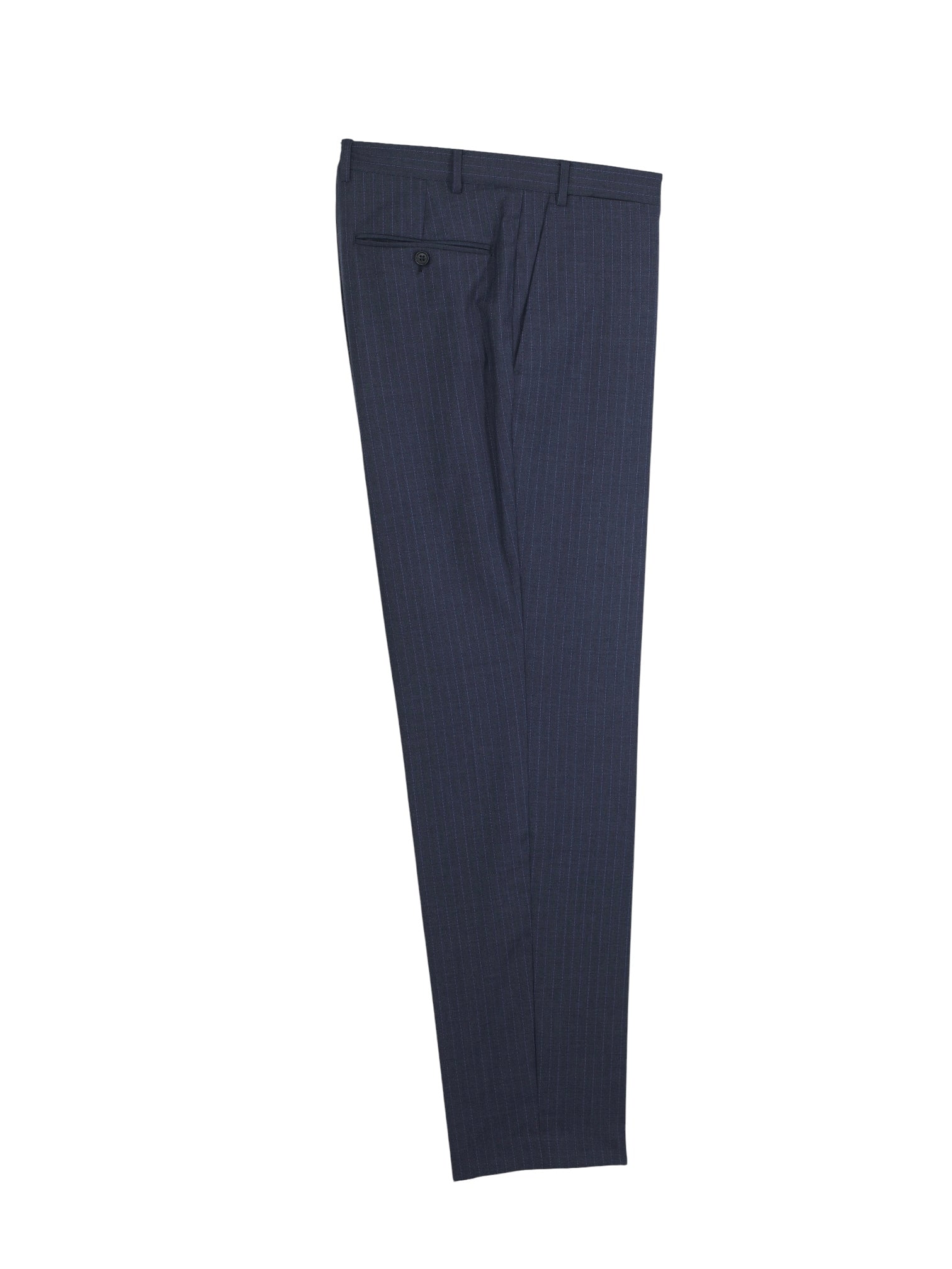 Canali Grey & Light Blue Fine-Wool Pinstripe Milanese-Style Suit