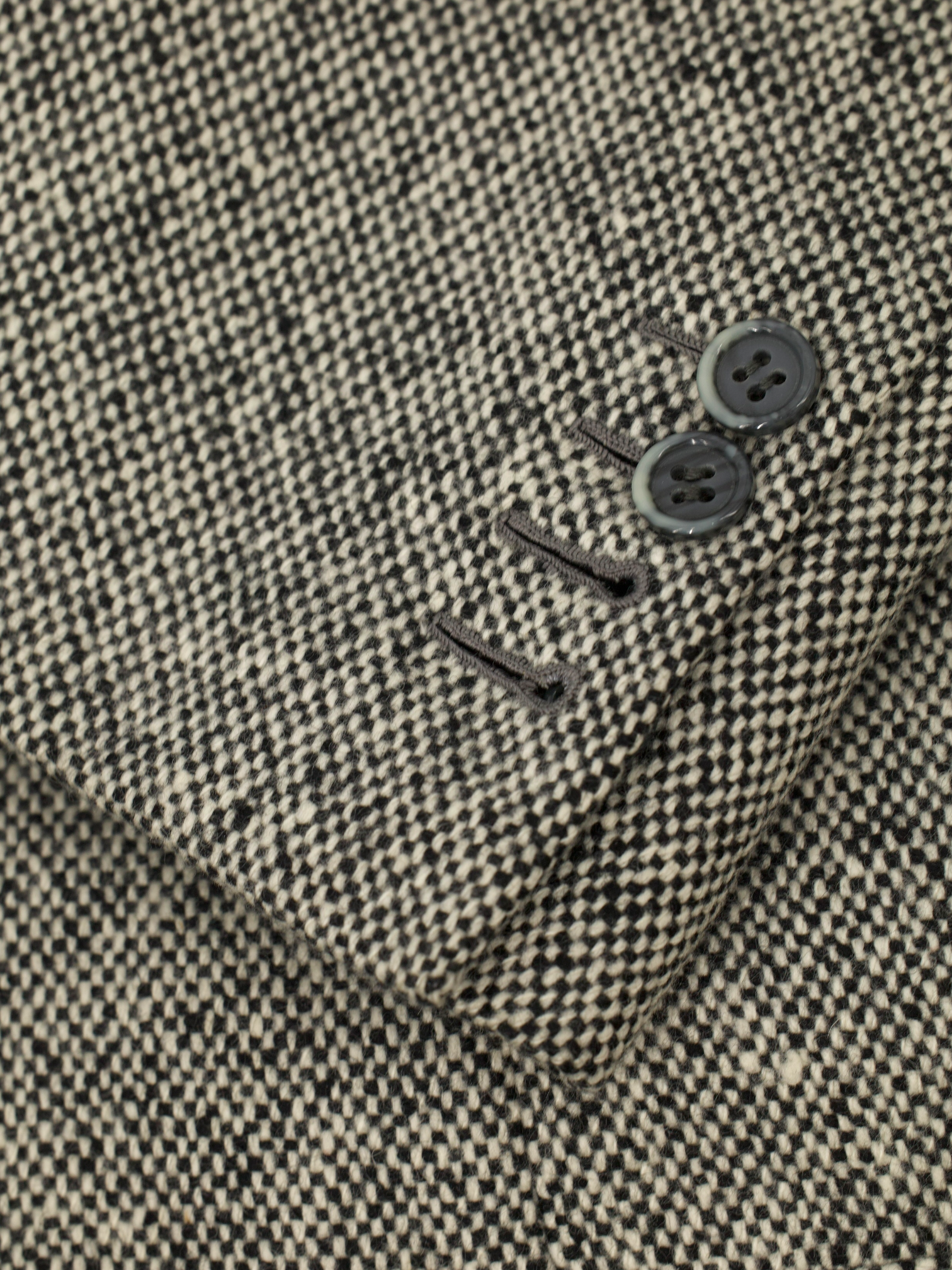 Brioni Grey Wool & Cashmere Speckled Micro-Pattern Nomentano Jacket