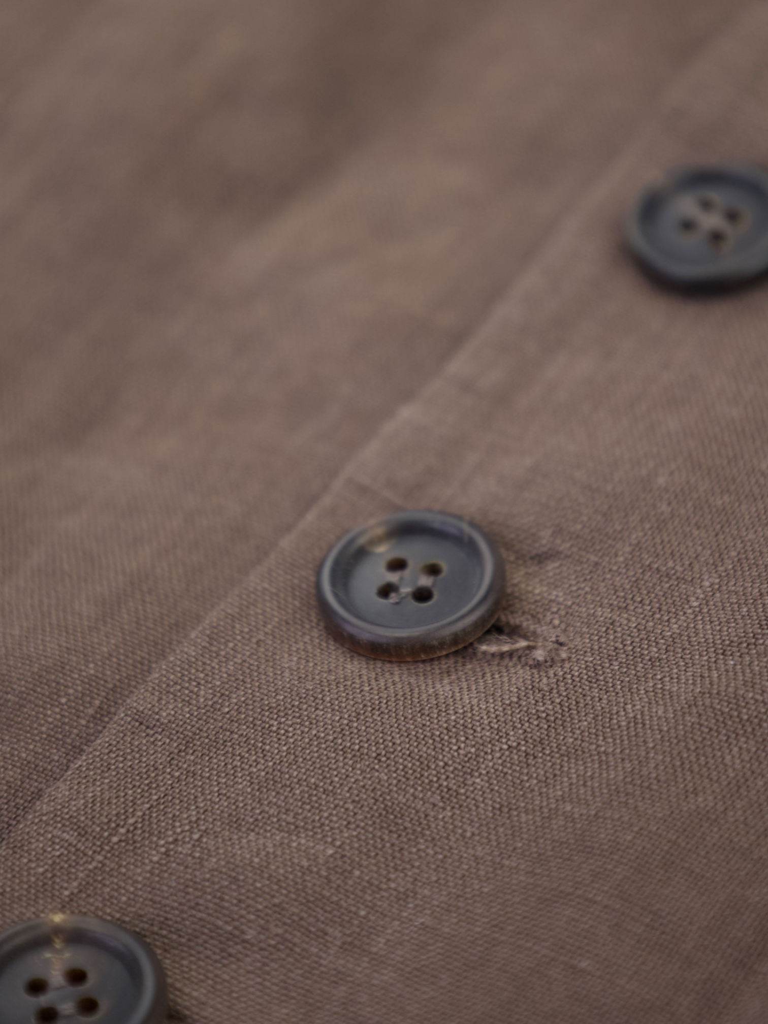 Brunello Cucinelli Tobacco Brown Linen Waistcoat