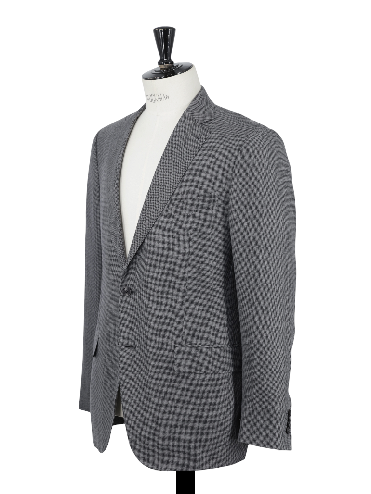 Ermenegildo Zegna Taupe Linen, Wool & Silk "Crossover" Puppytooth Milano East Suit