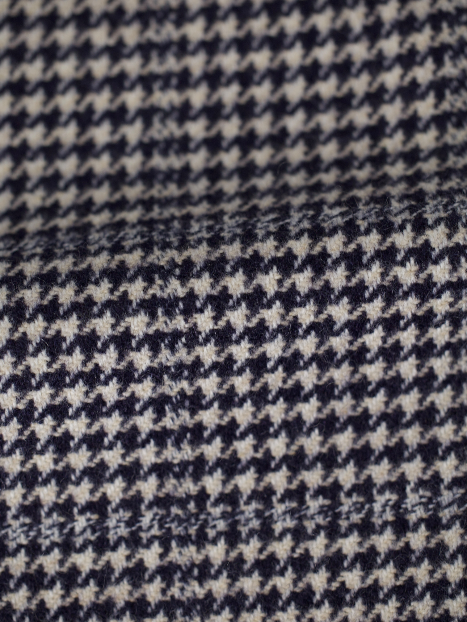 Kiton Navy & Light Blue Pure-Cashmere Pied de Poule Jacket