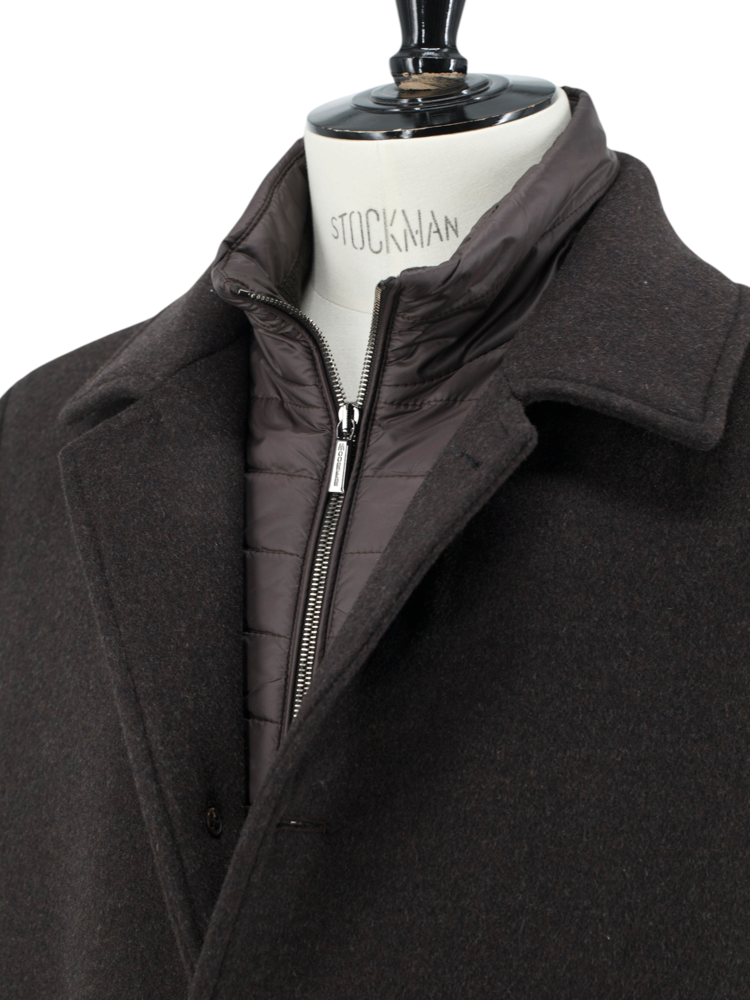 MooRER Dark Brown Wool & Cashmere Winter "Monferrato" Coat