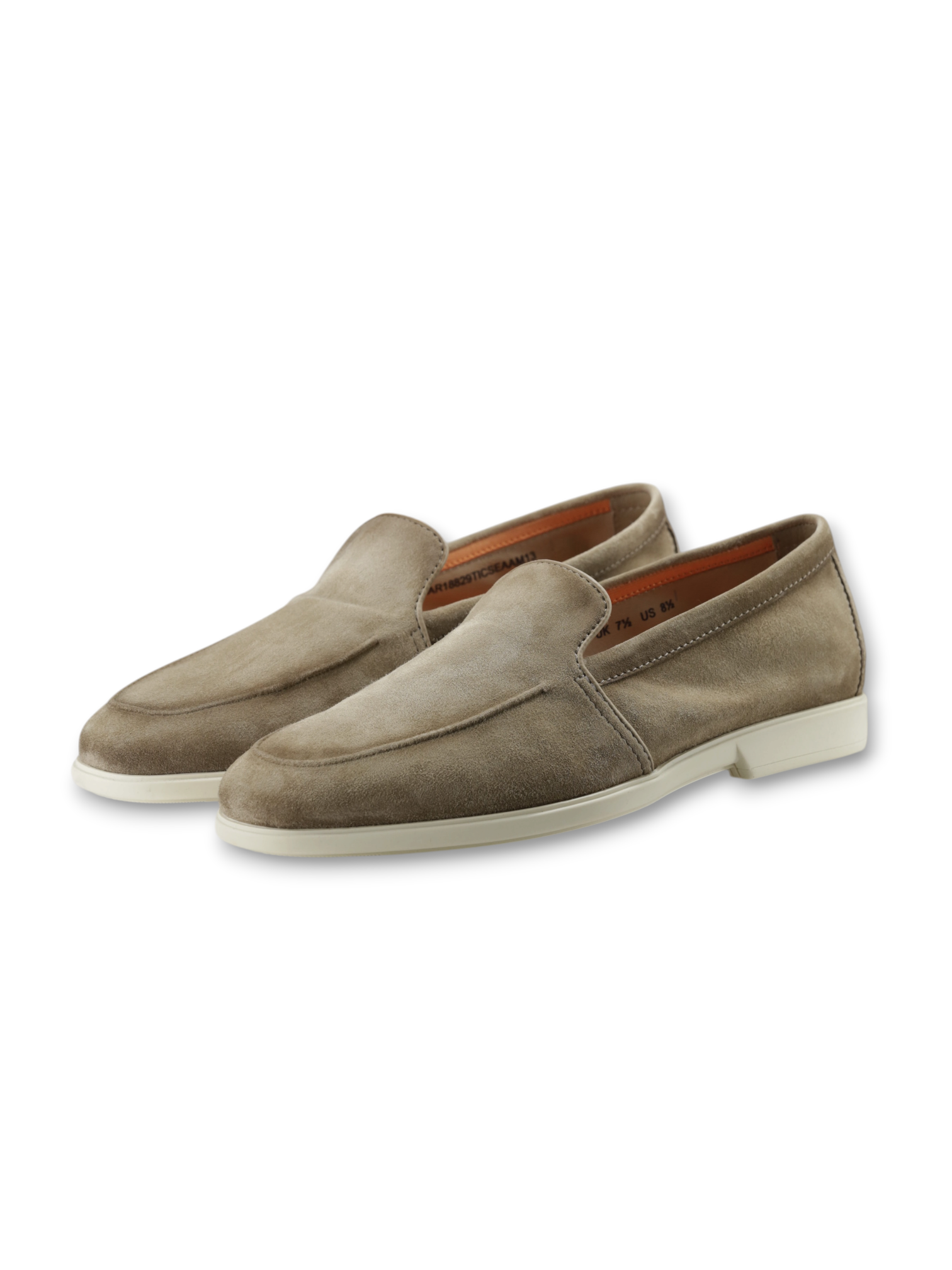 Santoni Taupe Suede Malibu Loafer