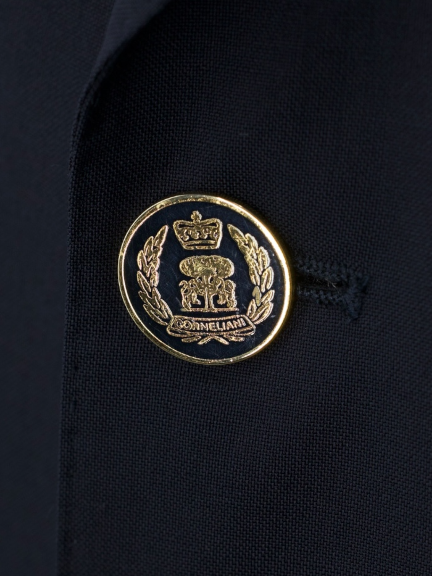 Corneliani Navy Vintage Super 100's Blazer Jacket