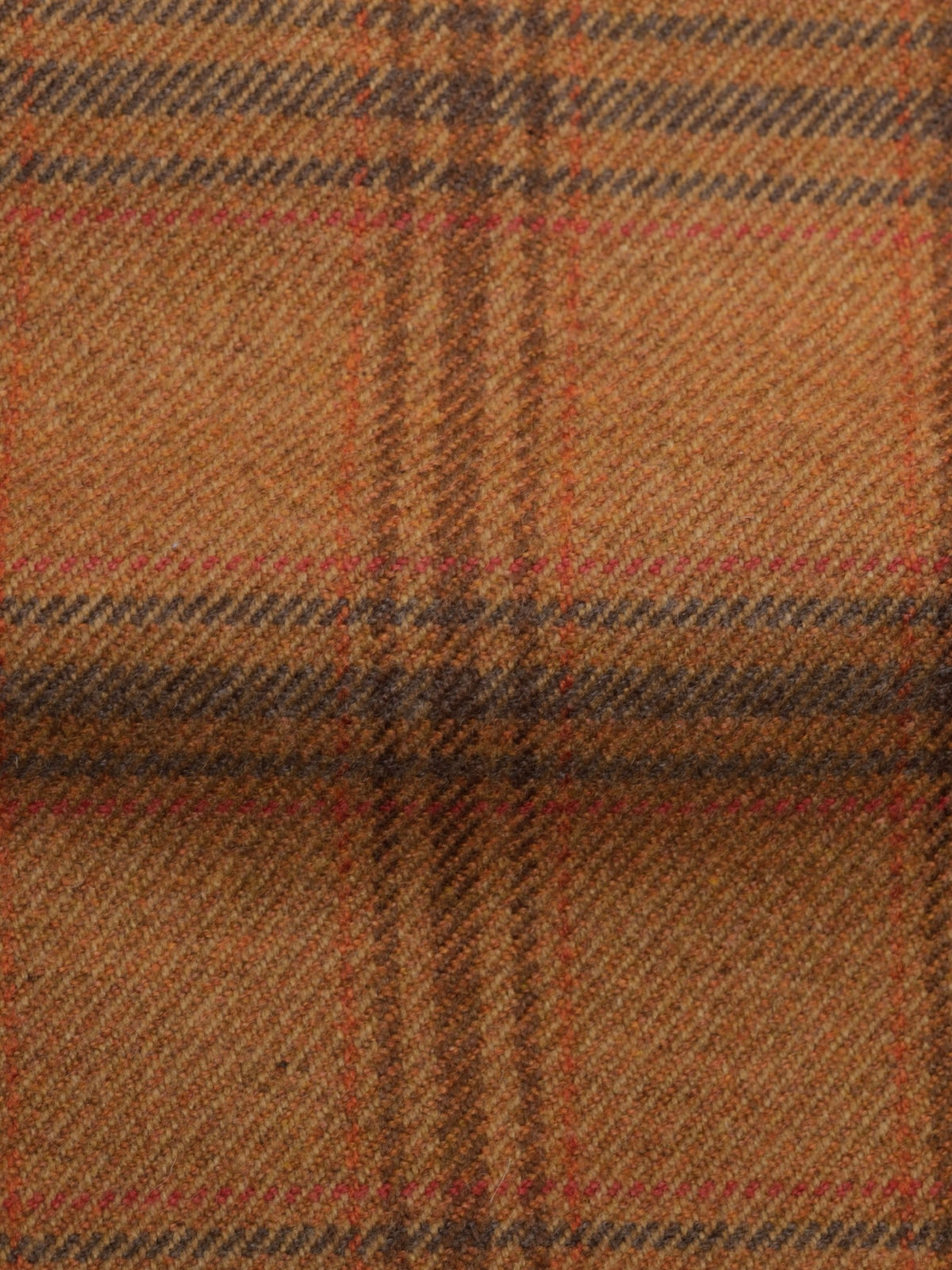 Kiton Orange & Brown Pure Cashmere Checkered Jacket