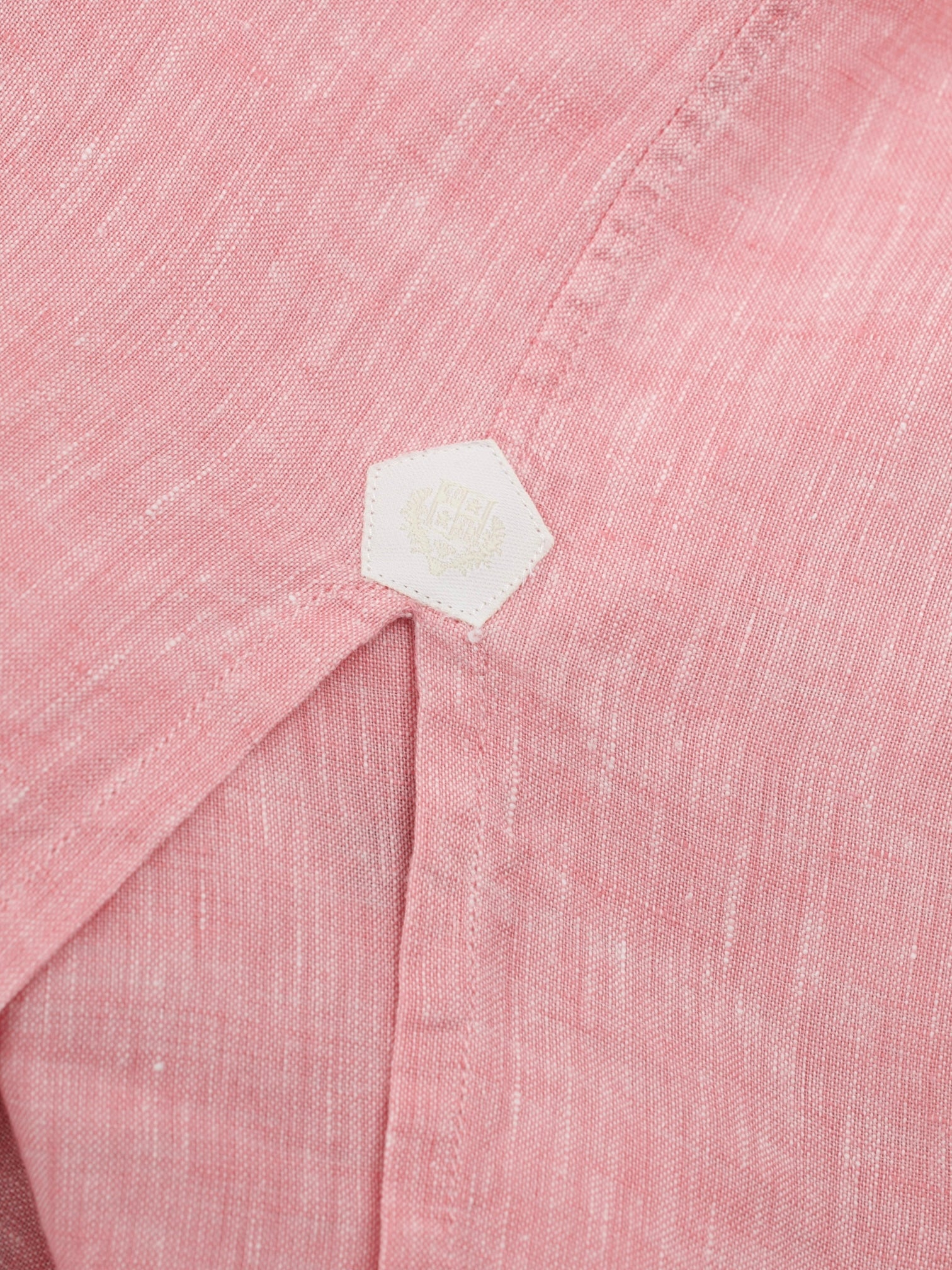 Loro Piana Pink Pure Linen Pop-Over André Shirt
