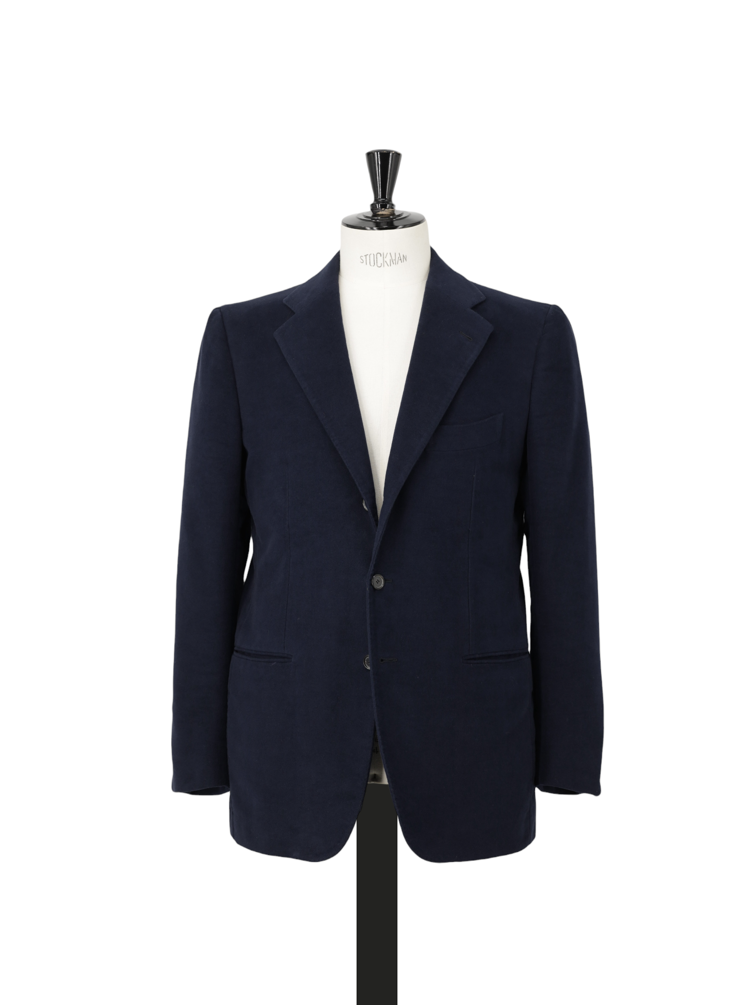 Cesare Attolini Navy Vintage Moleskin Cotton Jacket