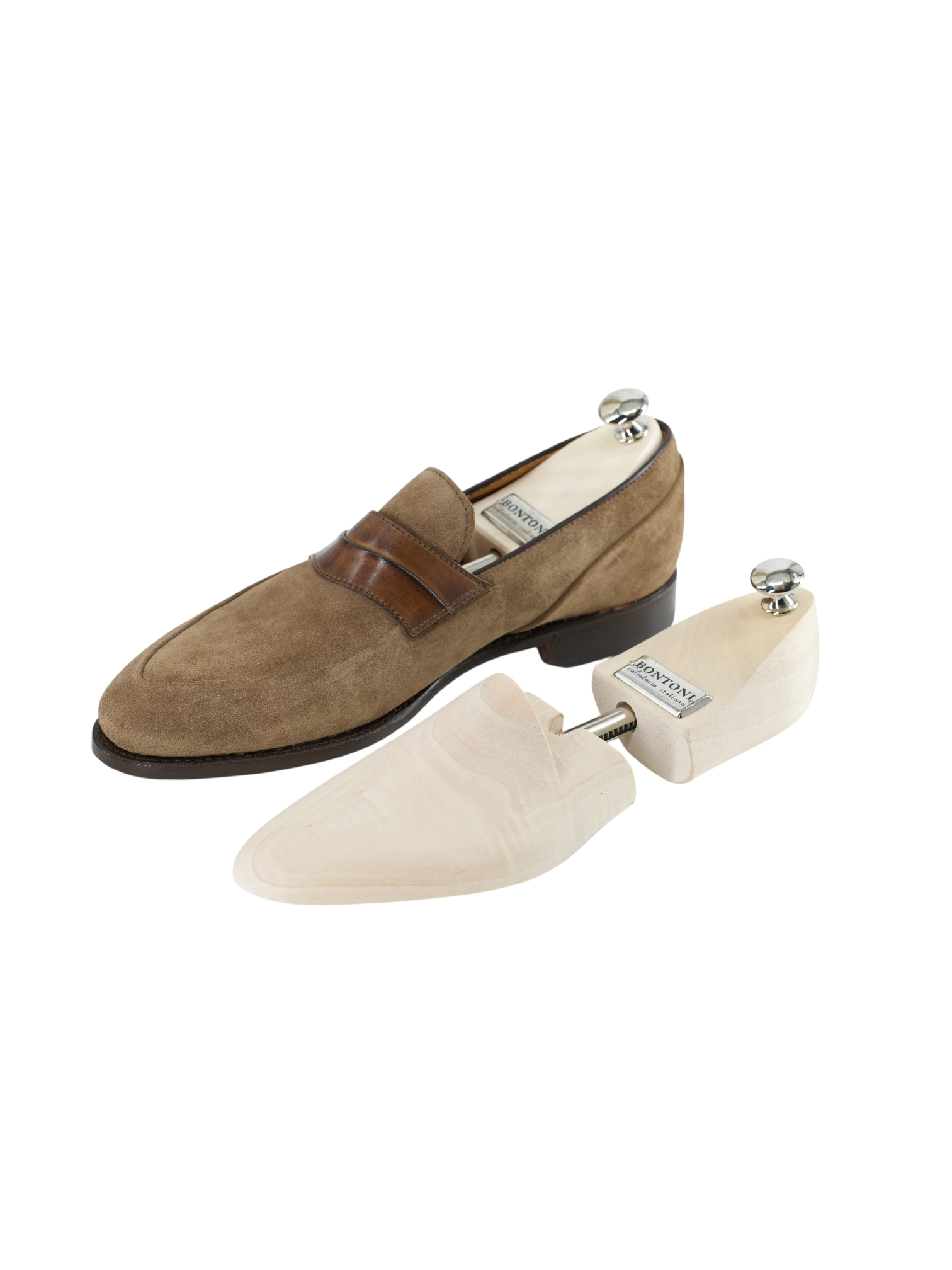 Bontoni Beige Suède Principe Rivolta Loafer