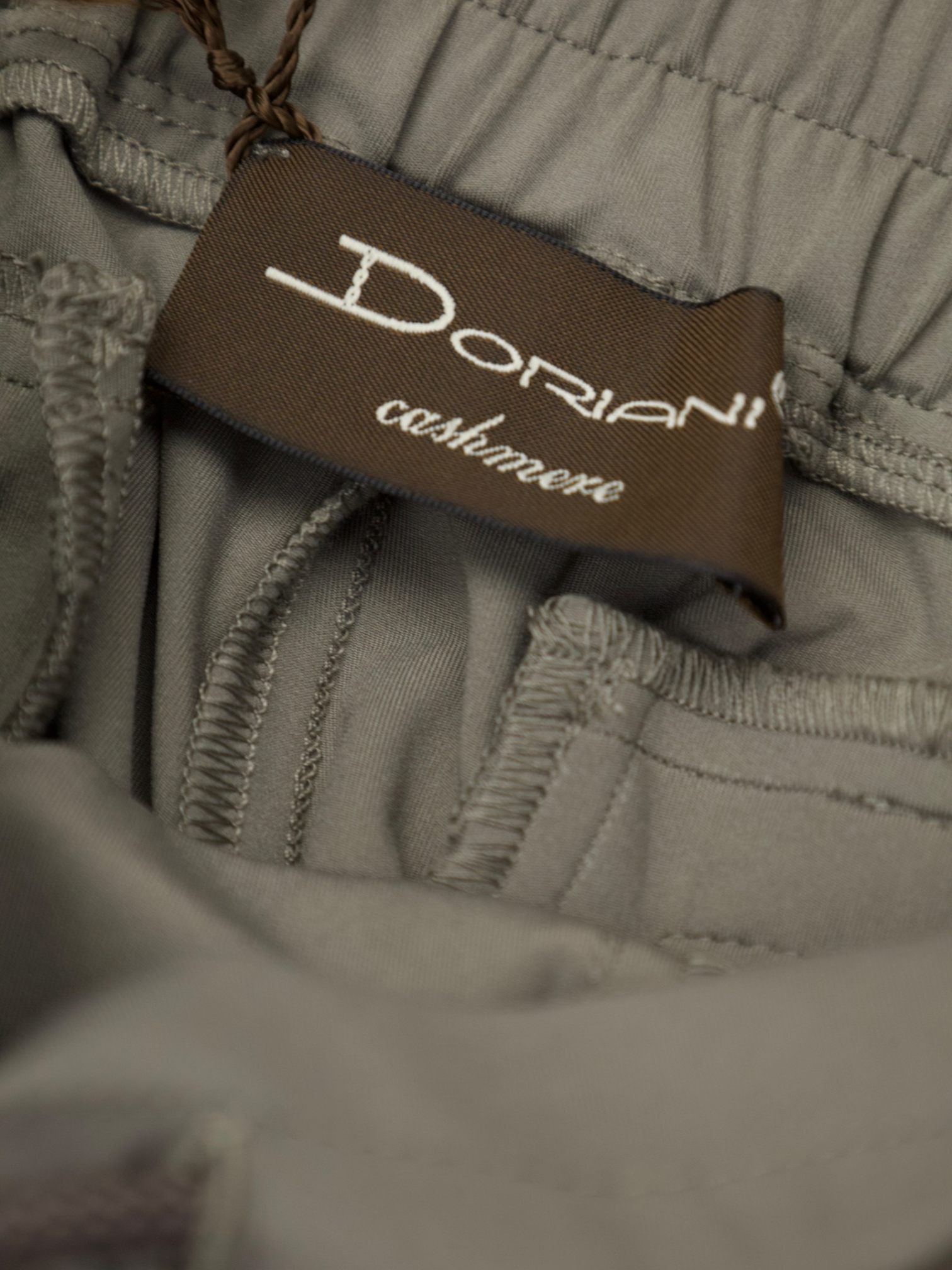 Doriani Cashmere Taupe Stretch Trousers