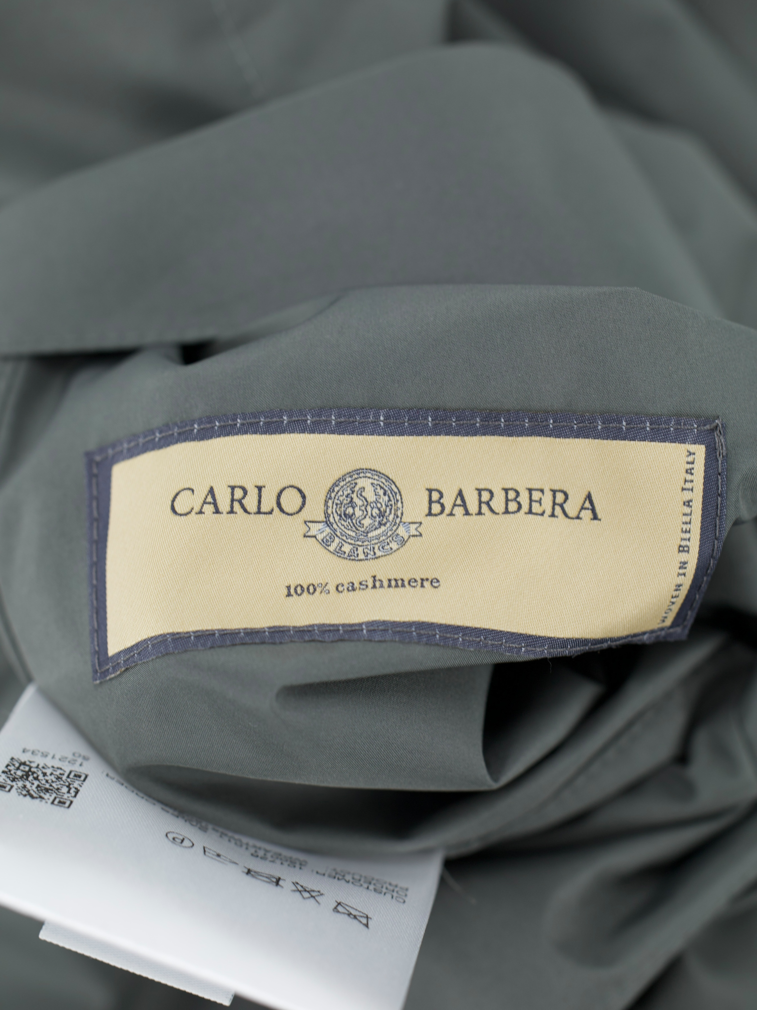 Kired Sage Grey & Green Reversibe Cashmere & Stormsystem® Carcoat