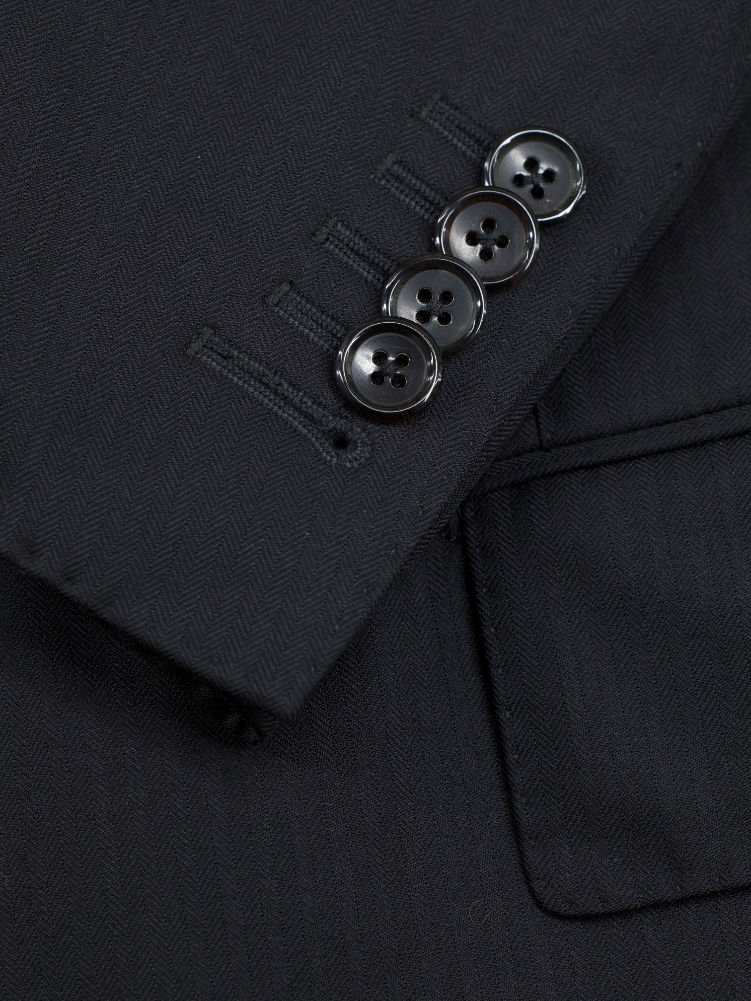Tom Ford Black Fine-Wool Micro-Herringbone Windsor Suit