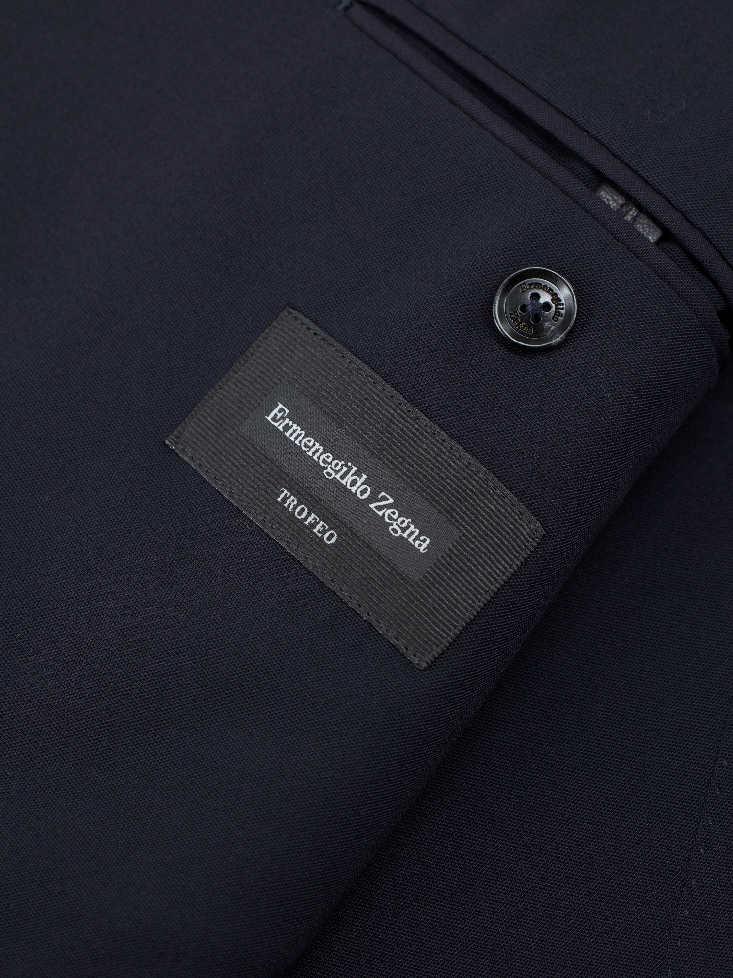 Ermenegildo Zegna Black Trofeo-Wool Unlined "Travel" Jacket