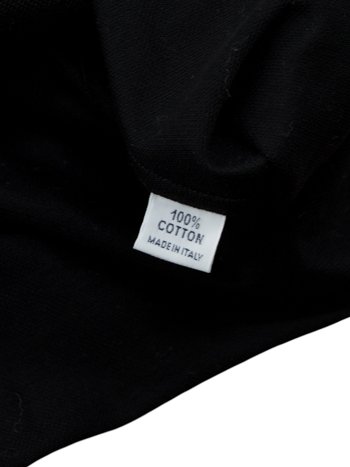 Fray Black Cotton-Pique Button-Down Shirt