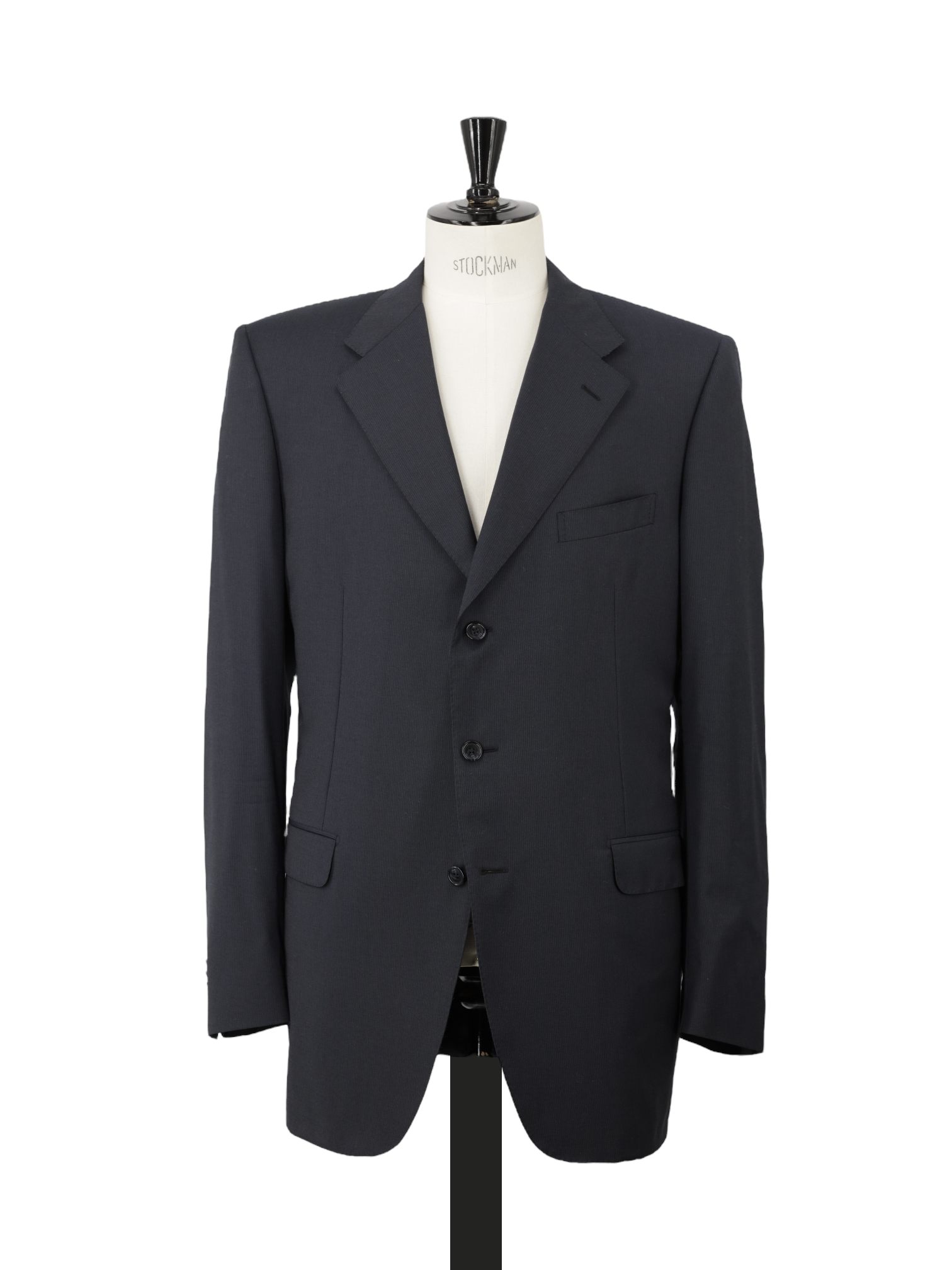 Corneliani Navy Super 120's Virgin Wool Micro-Pinstripe Suit