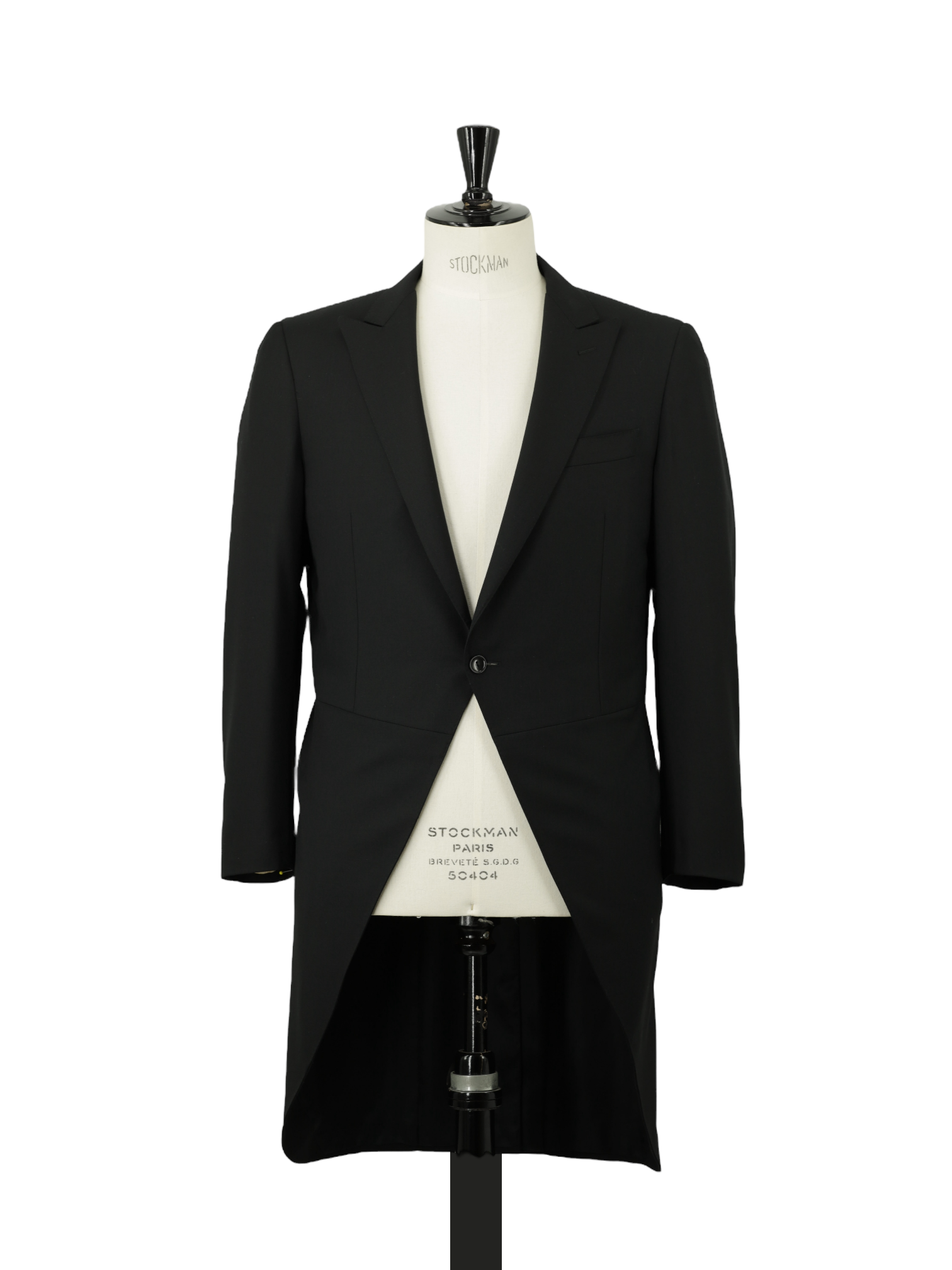Canali Black Extrafine Wool Twill Classic Jacquet