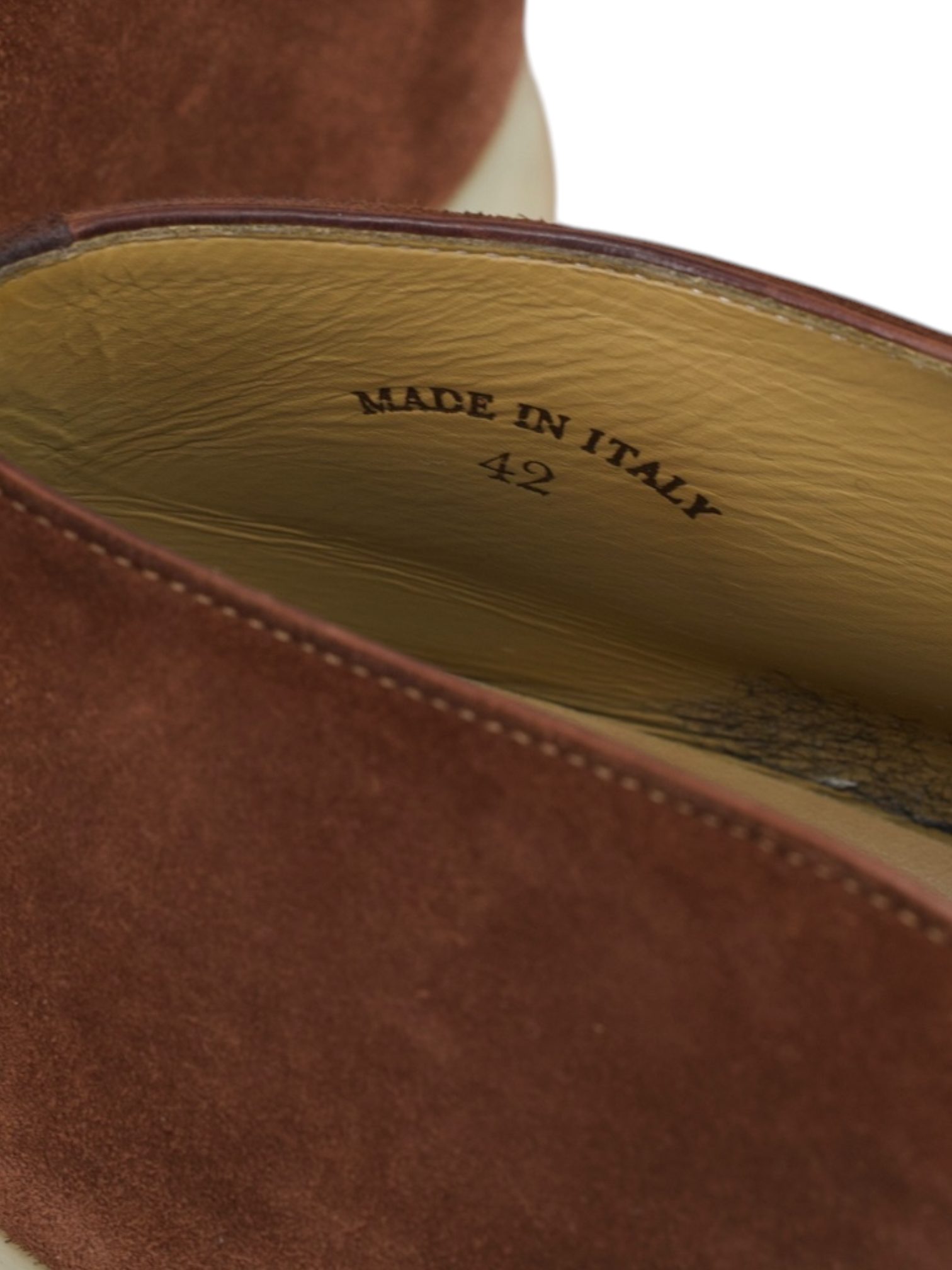 Loro Piana Brown Whiskey Suede Open Walk Ankle Boot