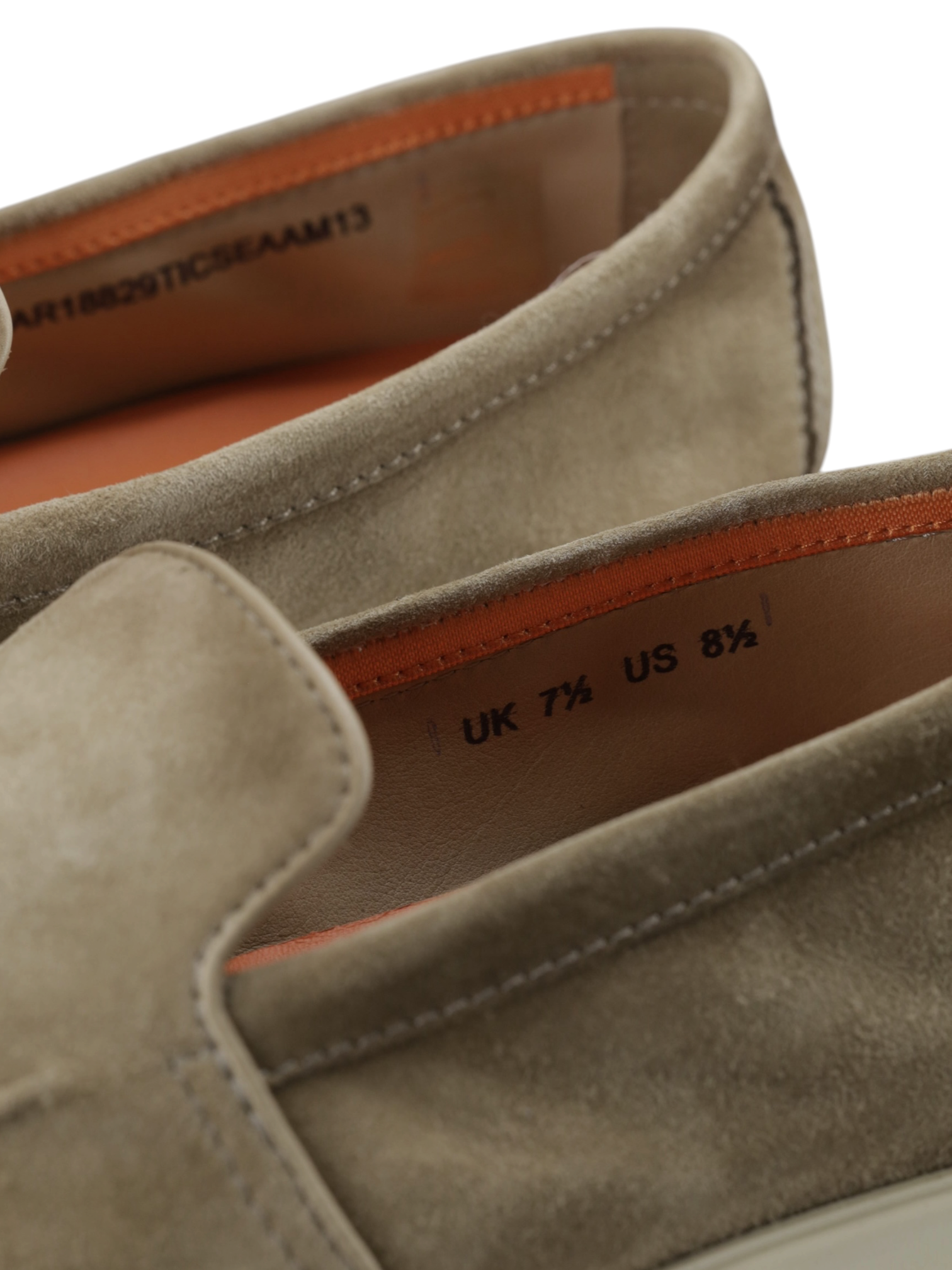 Santoni Taupe Suede Malibu Loafer