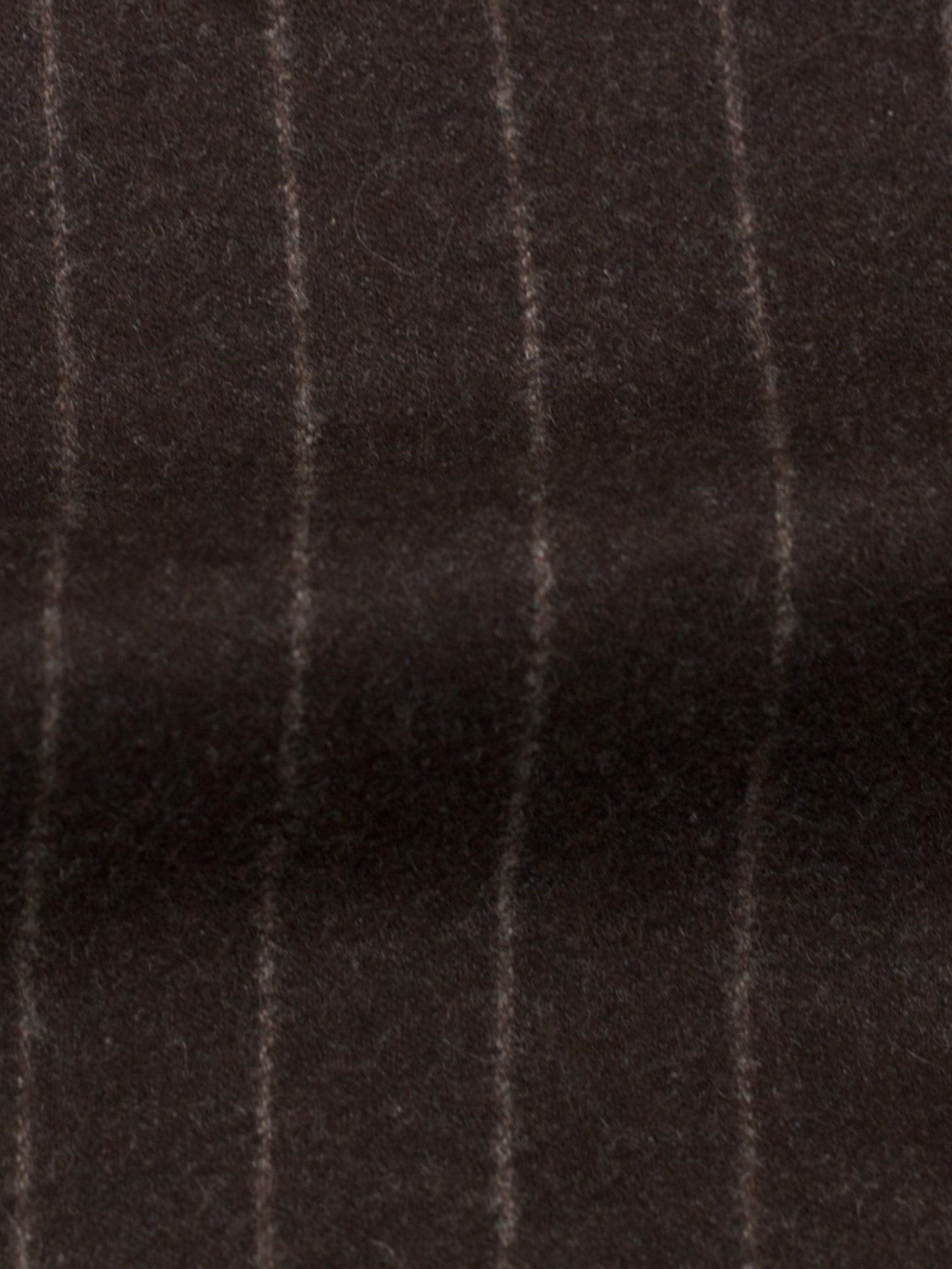 Brunello Cucinelli Chocolate Brown Wool & Cashmere Flannel Chalkstripe Jacket