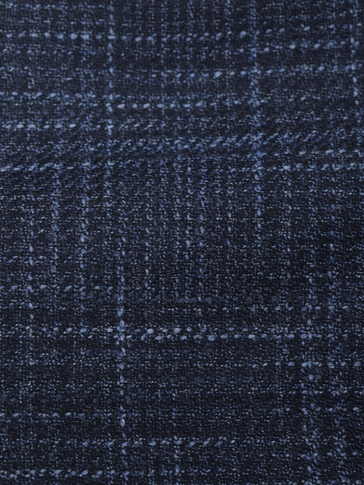 Ermenegildo Zegna Dark Blue Wool, Silk & Cashmere "Winter Crossover" Checkered Jacket