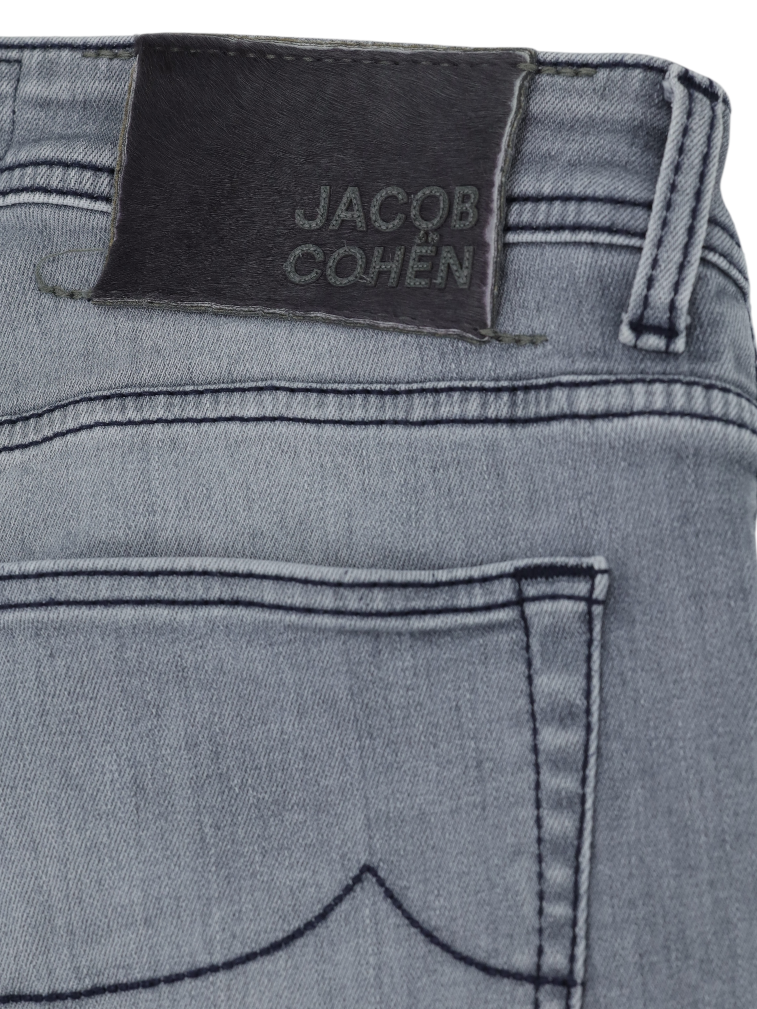 Jacob Cohen Light Grey Cotton-Stretch Twill Nick Jeans