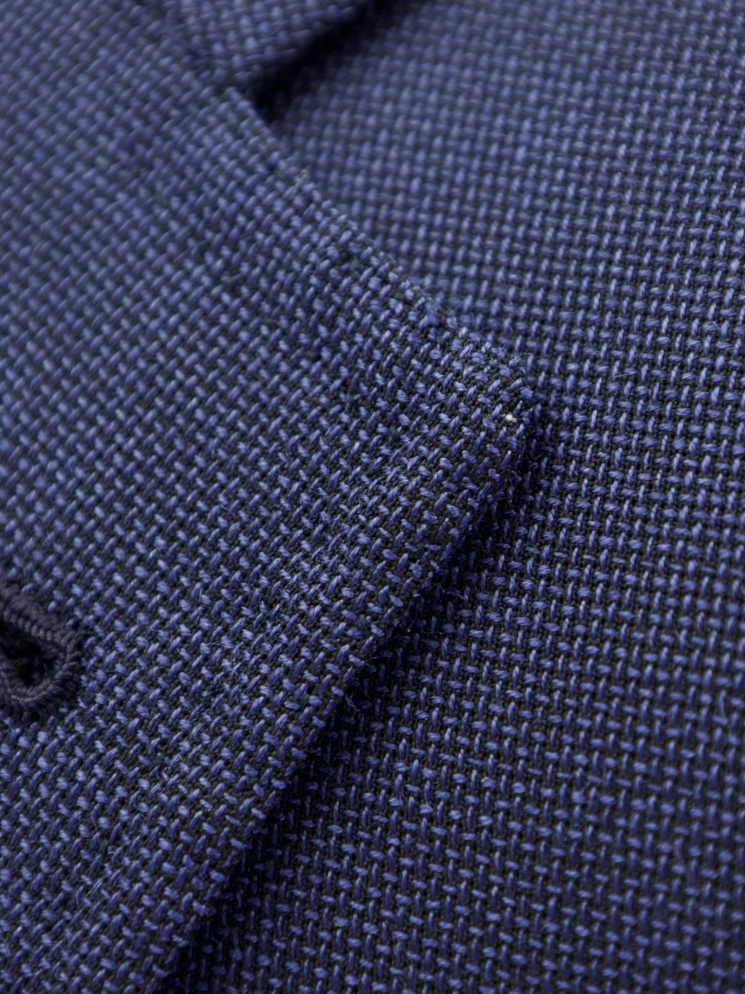 Orazio Luciano Blue Wool & Mohair Micro-Structure Jacket