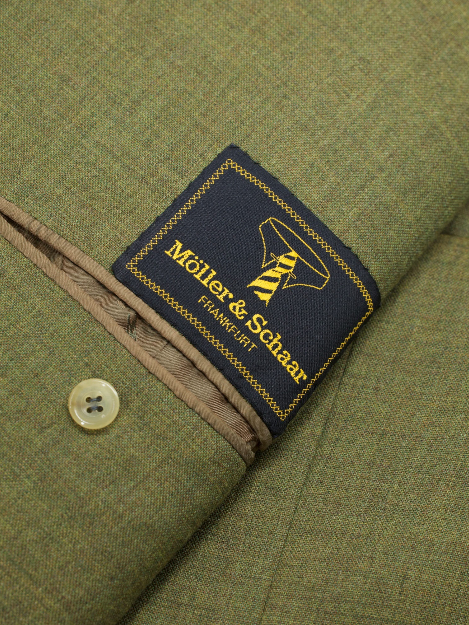 Kiton Moss Green Vintage Pure Cashmere Plain-Weave Jacket