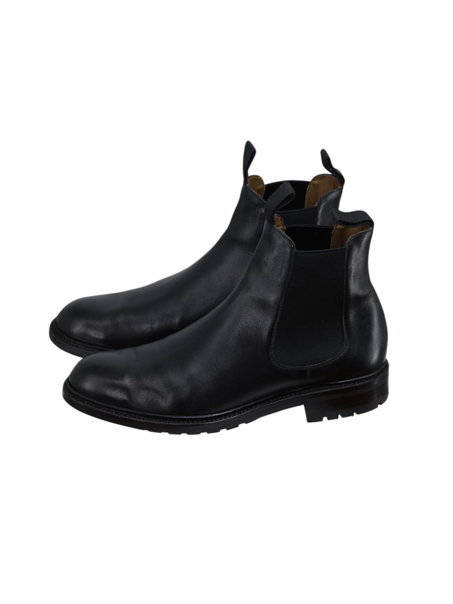 Carmina Black Funchal-Leather Commando-Sole Llubu Chelsea Boot