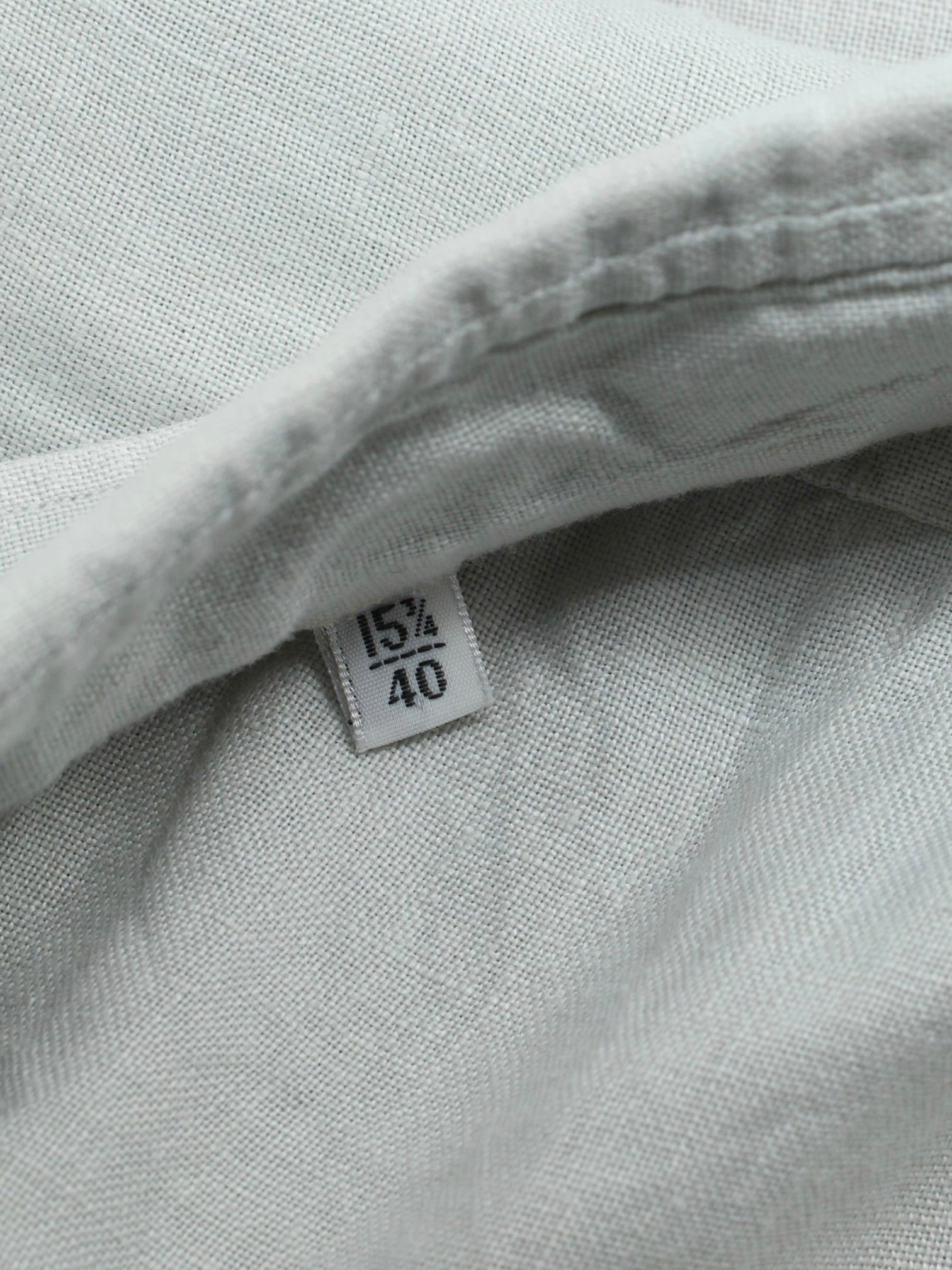 Kiton Sage Grey Pure Linen Sartorial Summer Shirt