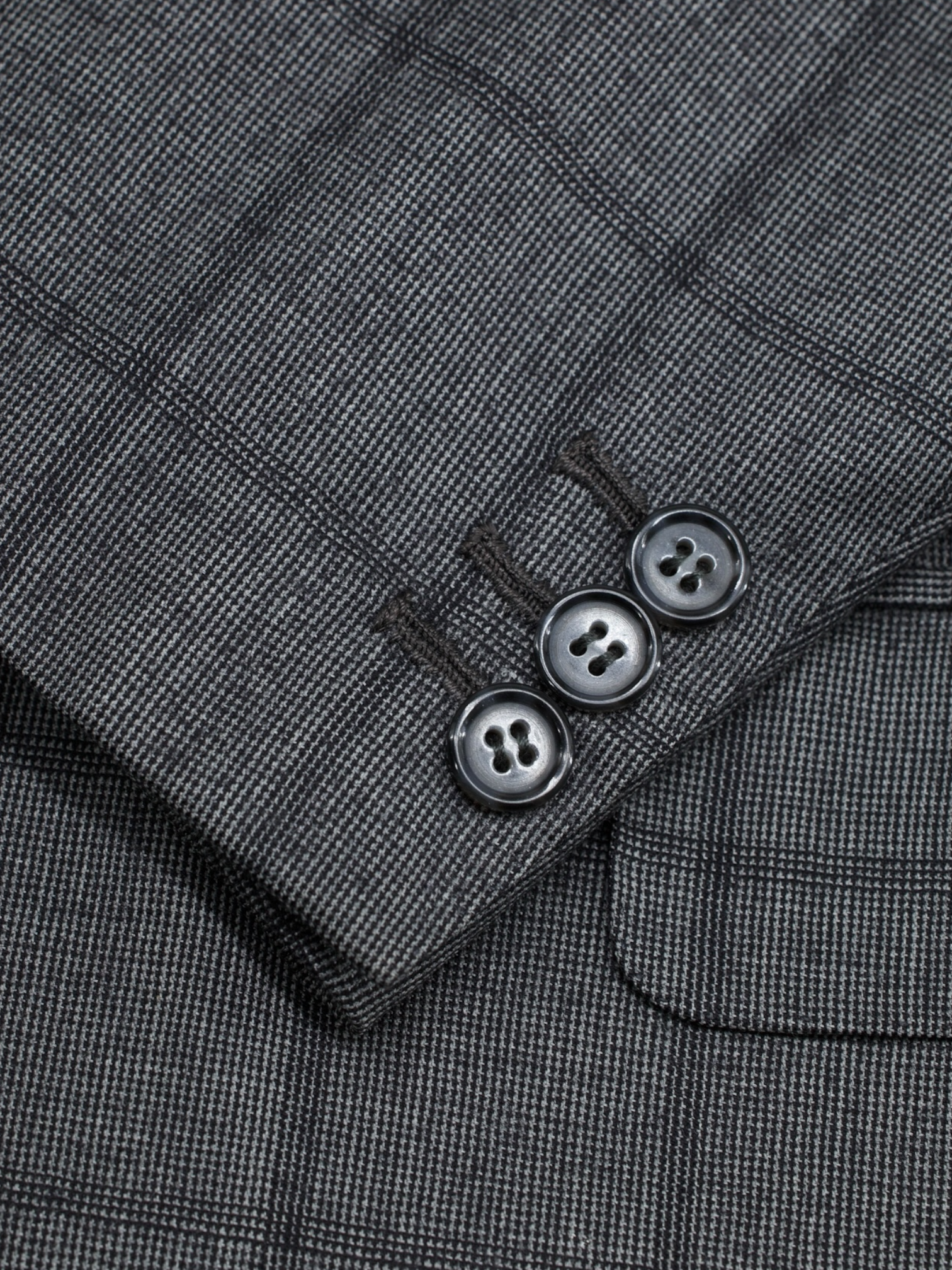 Brioni Grey Wool, Cashmere & Silk Windowpane Parlamento Jacket