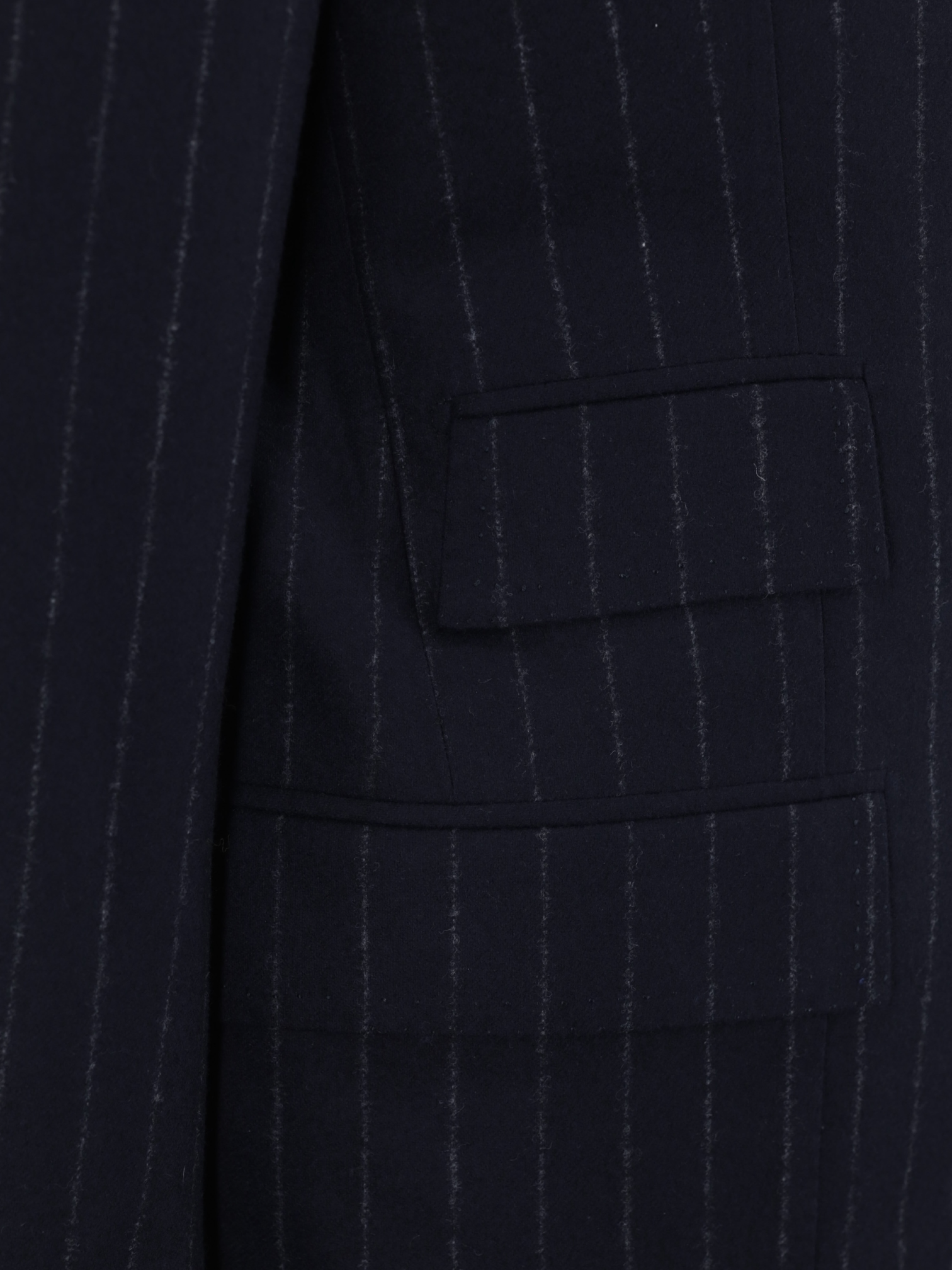 Kiton Deep Navy Wool-Flannel Chalkstripe "Lasa" Suit