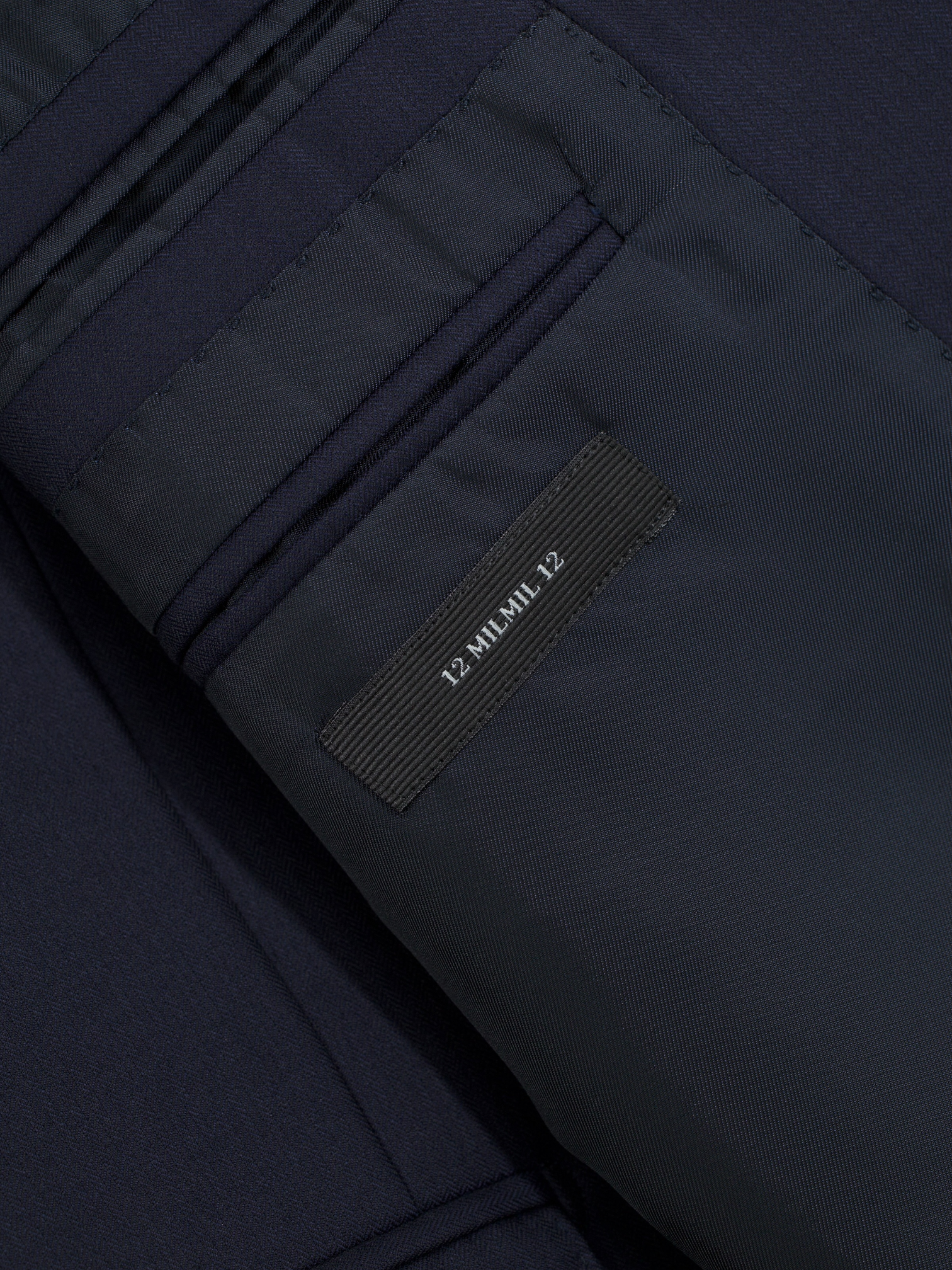 Ermenegildo Zegna Navy 12milmil12 Micro-Herringbone Suit