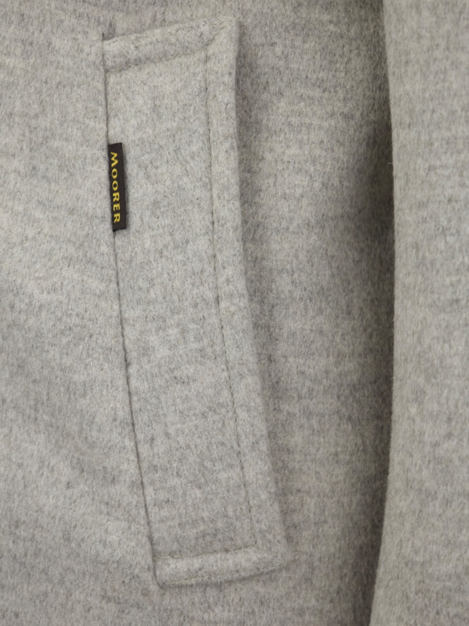 MooRER Stone Grey Wool & Cashmere Winter "Monferrato" Coat