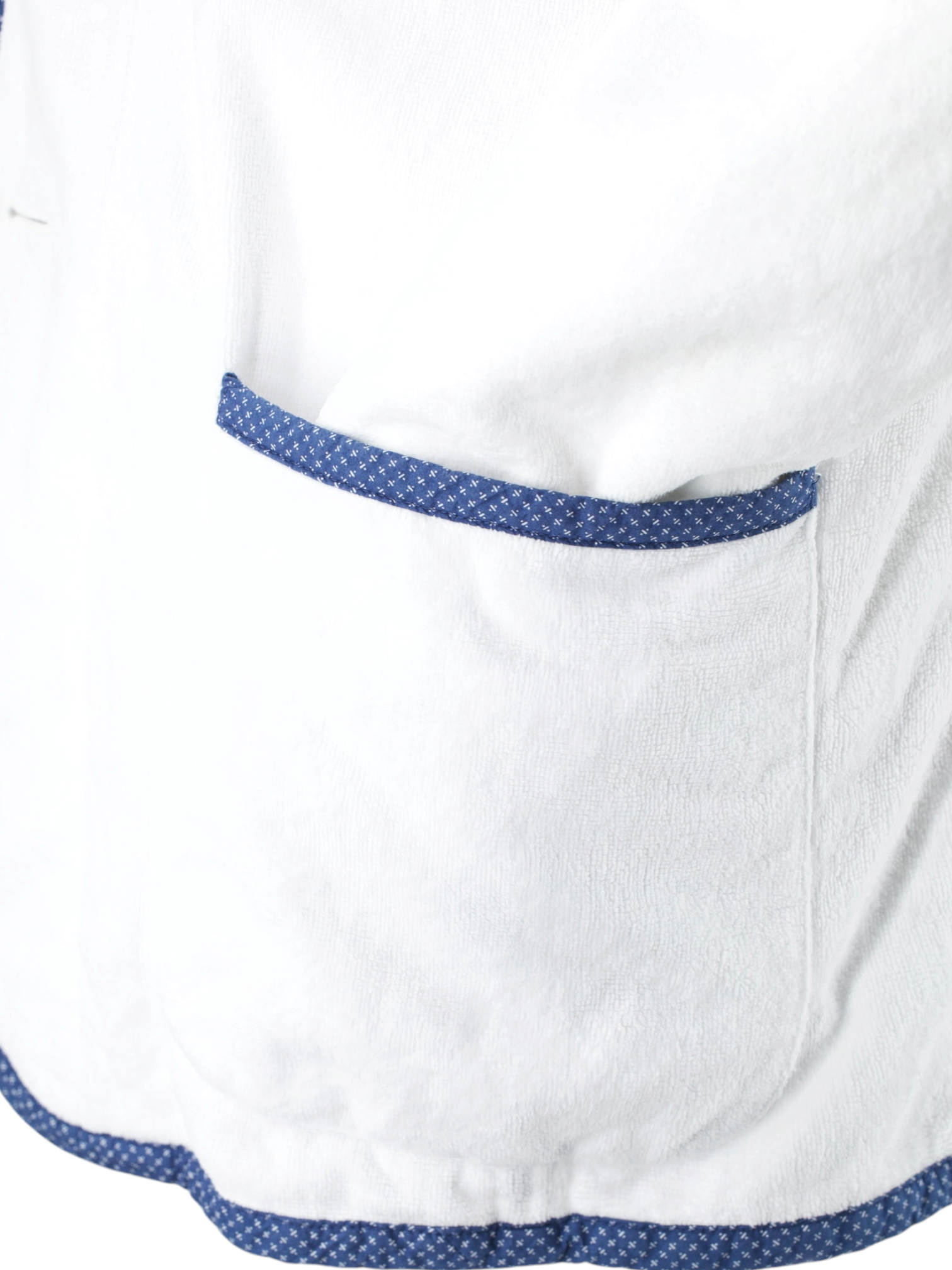 Brioni White Cotton Terry Towelling Flâneur Jacket