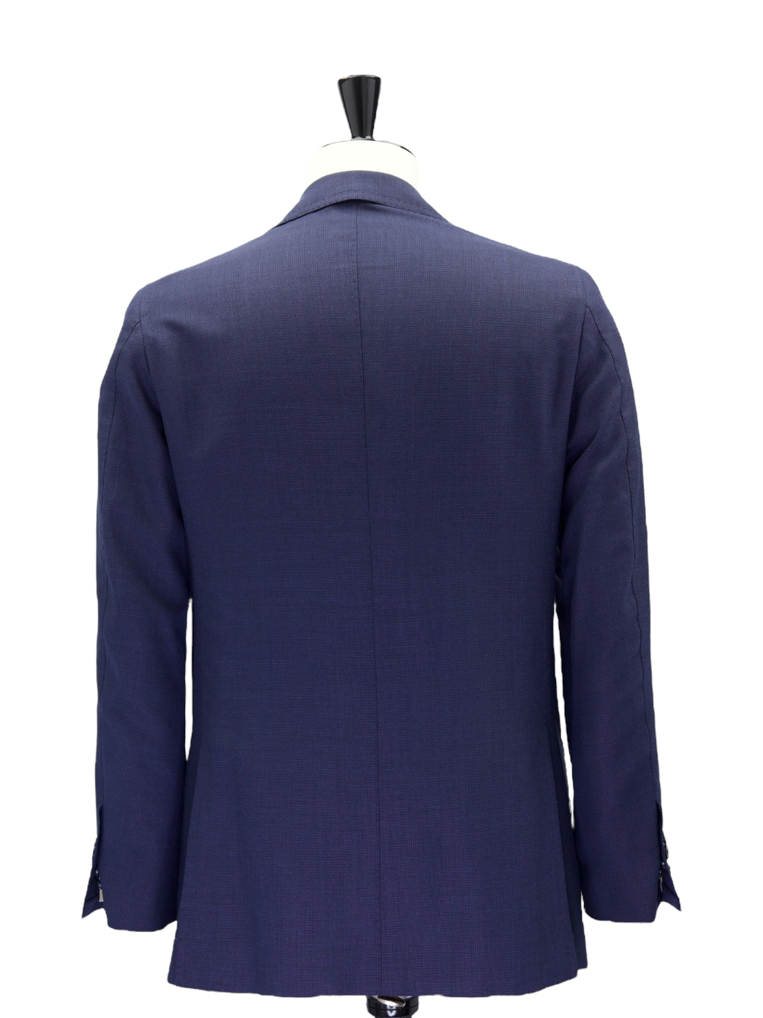 Orazio Luciano Blue Wool & Mohair Micro-Structure Jacket