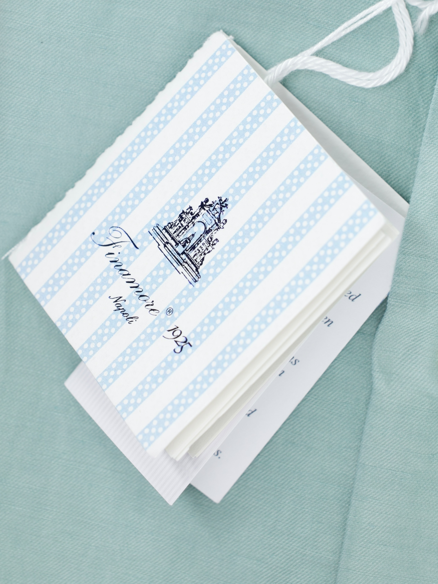 Finamore Mint Green Linen & Cotton "Carlo RIva" Summer Shirt