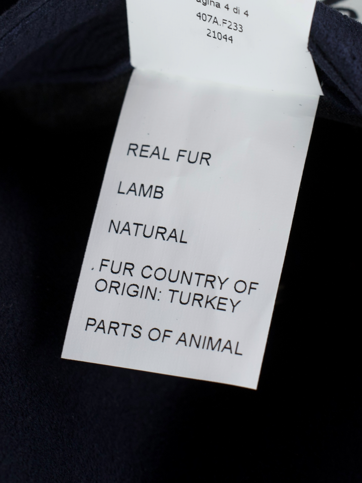 Valstar Navy Lambskin-Suede Shearling Deck Jacket