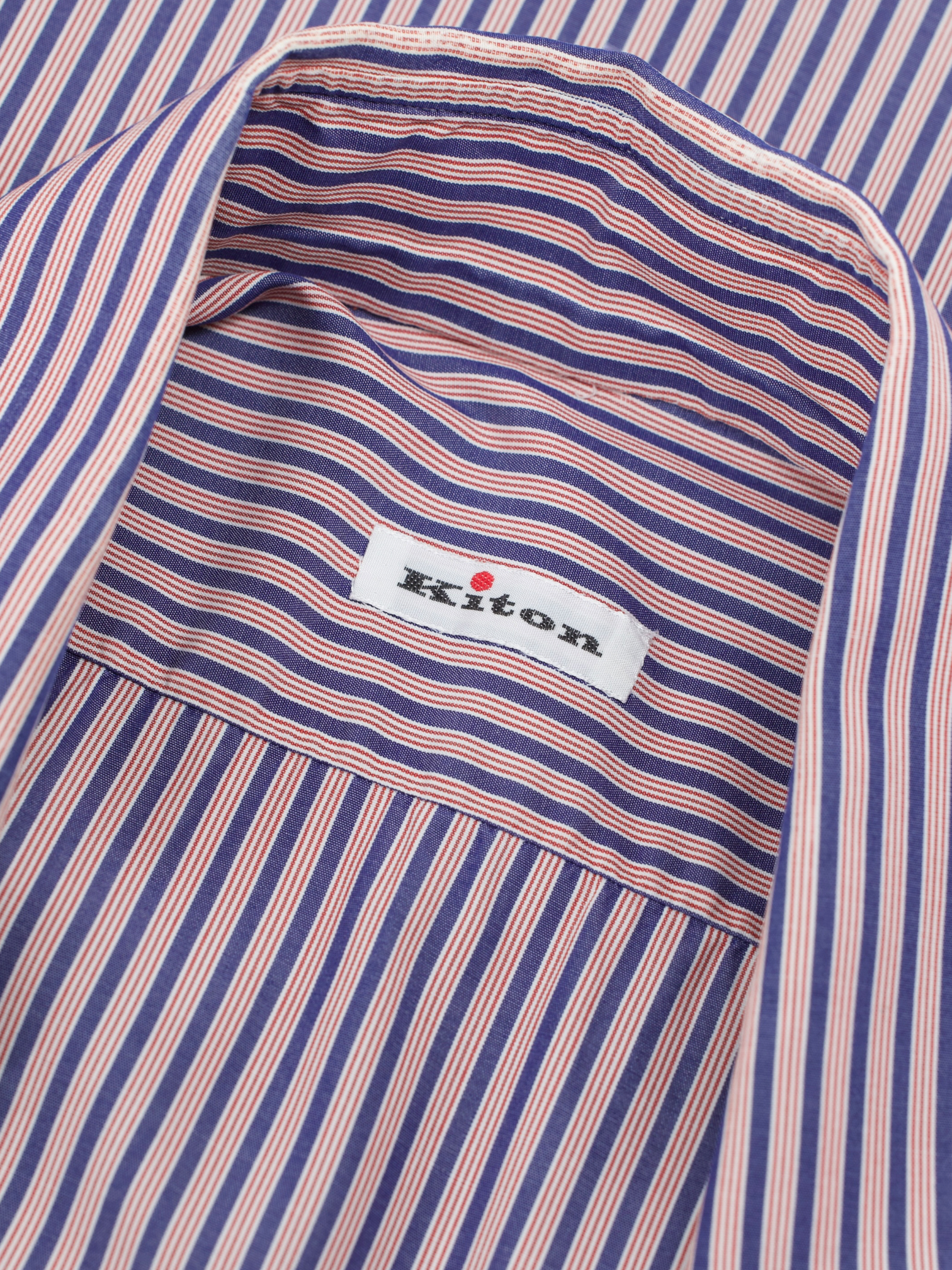Kiton Pink & Purple Cotton Multi-Stripe Shirt