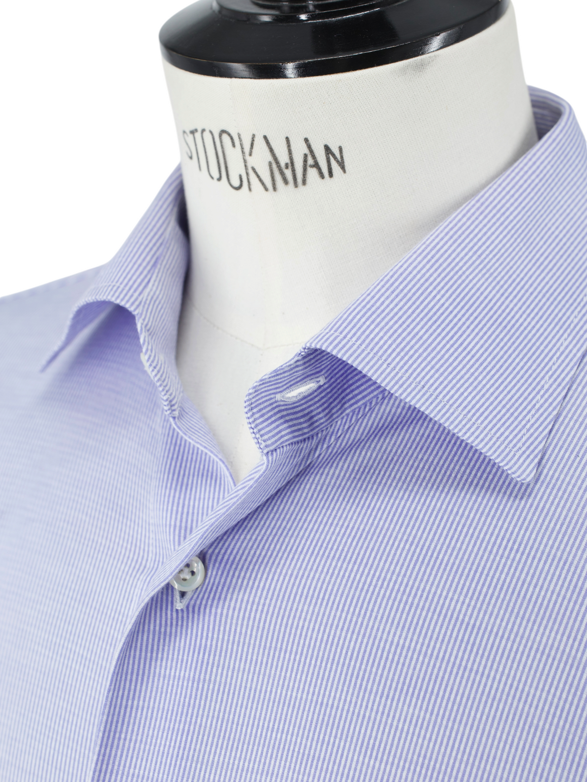 Cesare Attolini Light Blue & White Knitted-Cotton Shirt