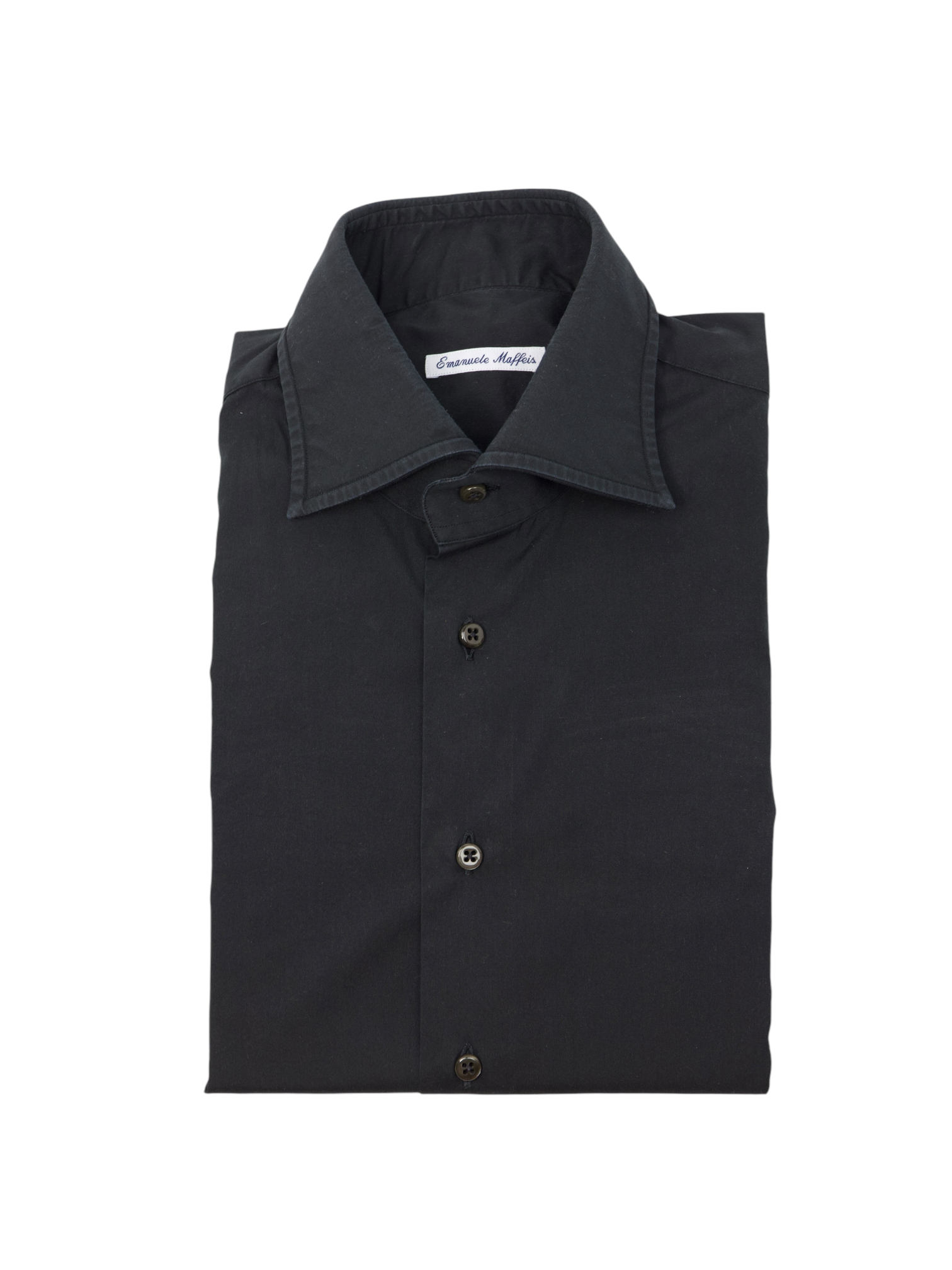 Emanuele Maffeis Black Cotton Shirt