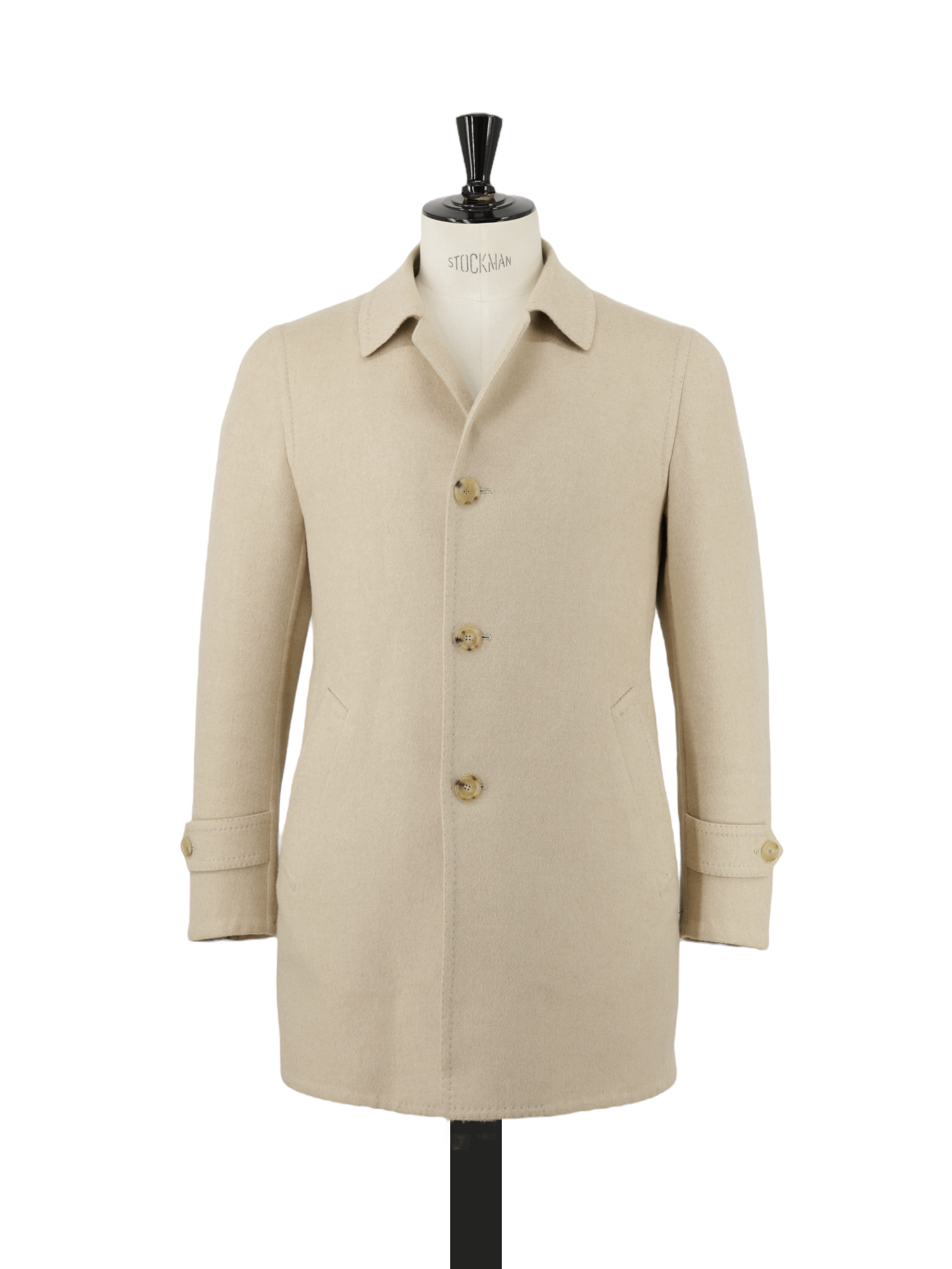 Cesare Attolini Beige Double-Faced Wool & Cashmere Sartorial Carcoat