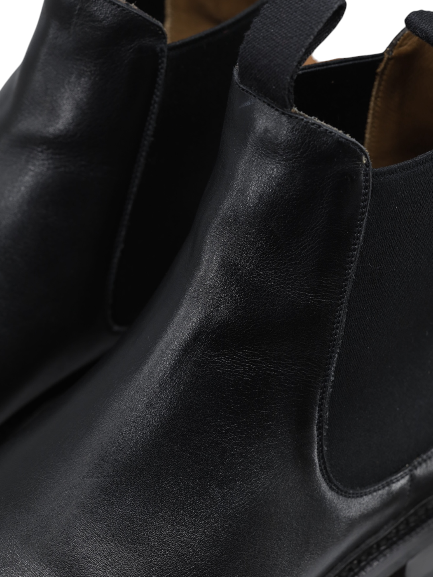 Carmina Black Funchal-Leather Commando-Sole Llubu Chelsea Boot