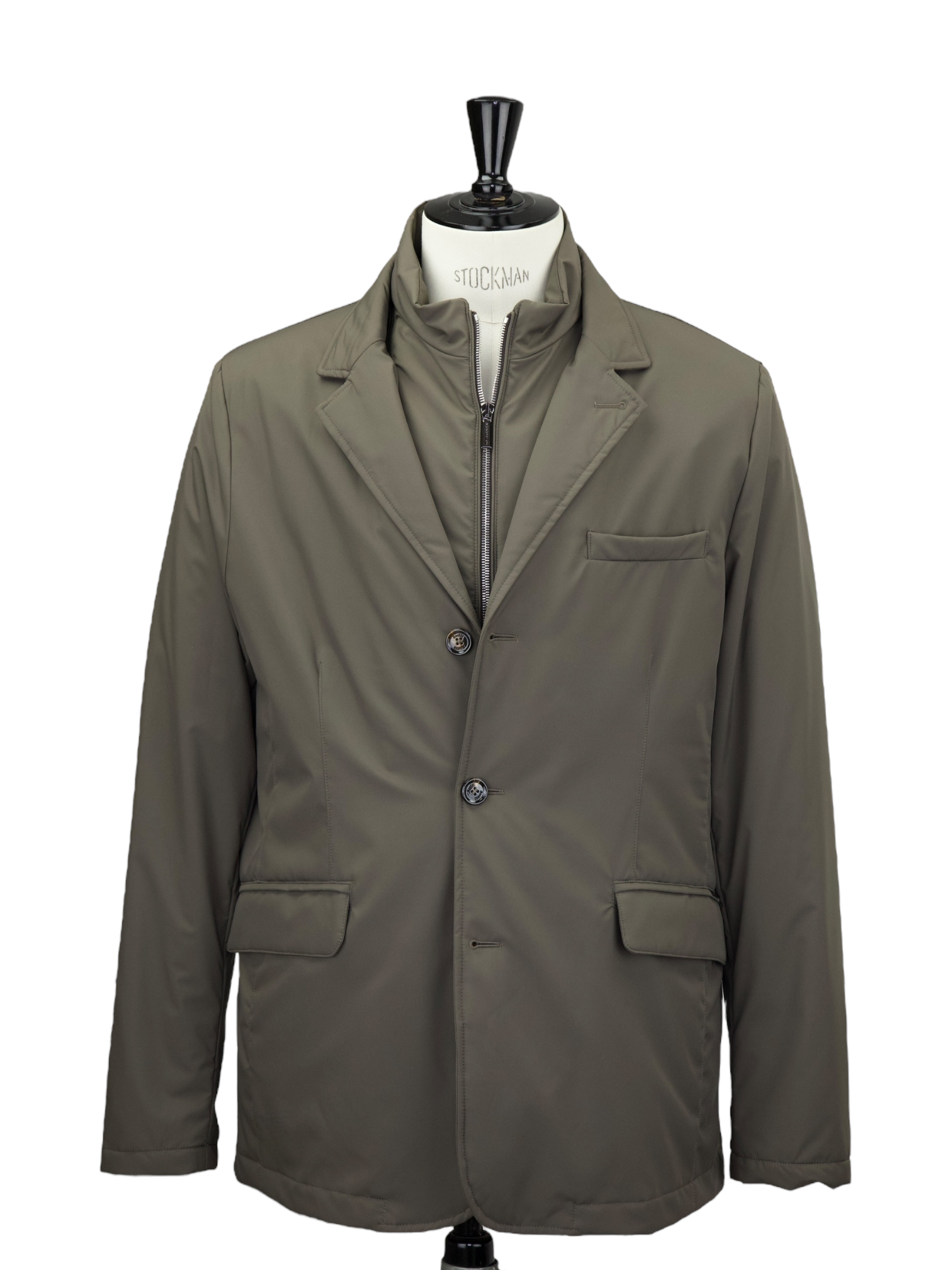 MooRER Olive Green Water-repellent Vespa Jacket