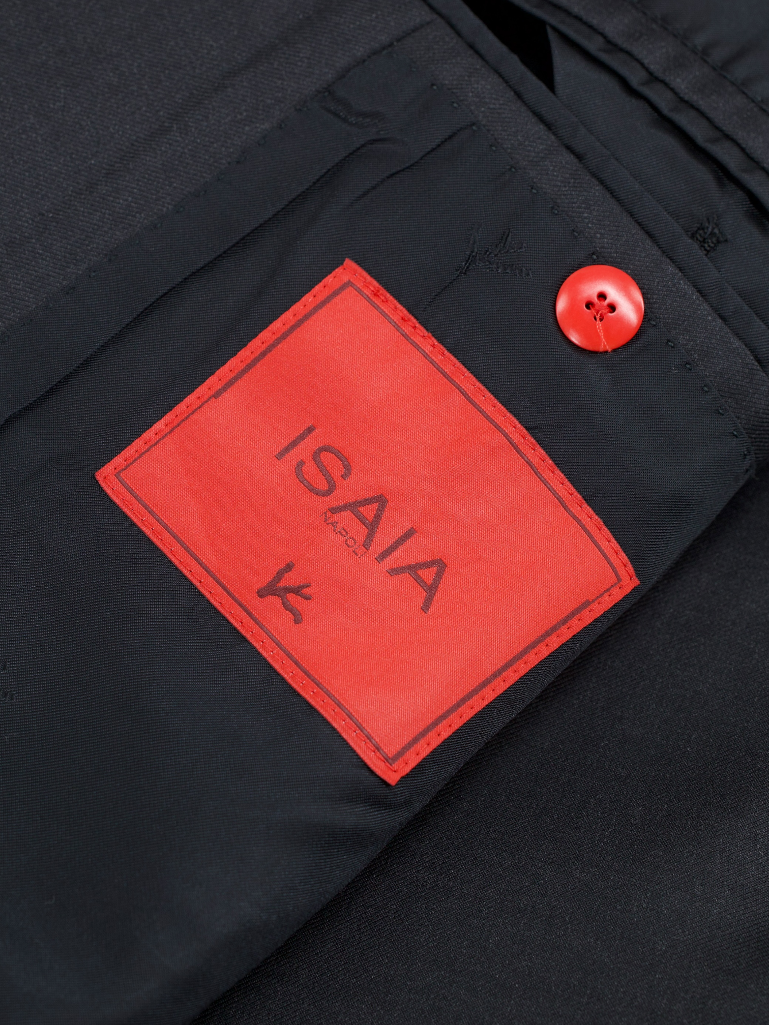 Isaia Anthracite Aquaspider-Wool Twill Gregory Suit