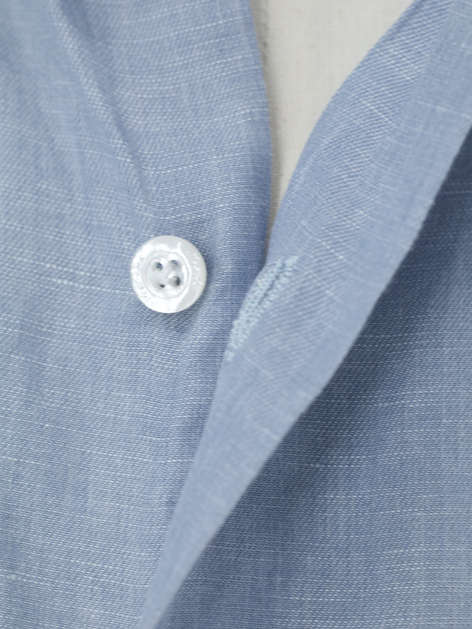 Finamore Sage Grey Linen & Cotton "Carlo Riva" Sartorial Summer Shirt